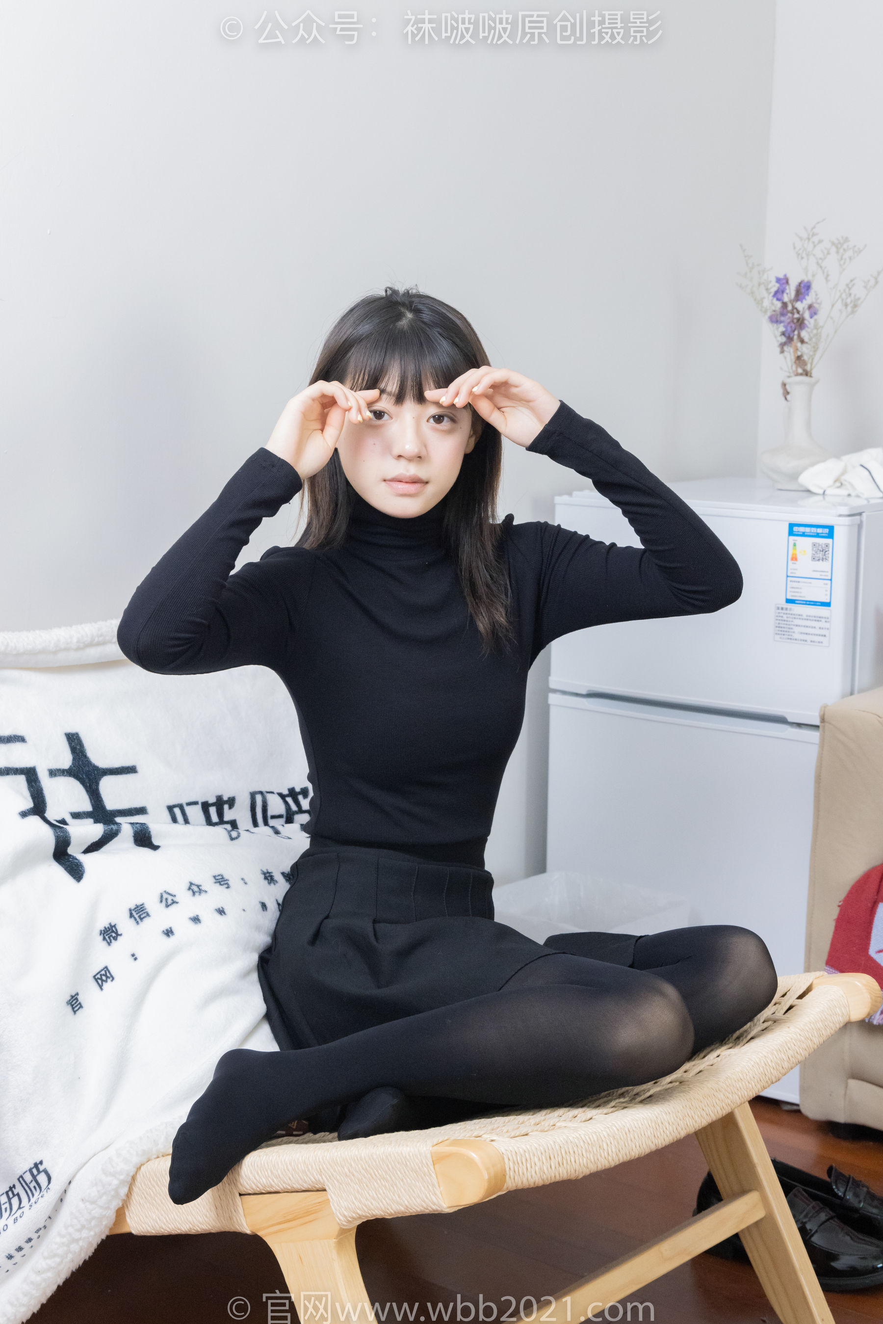 BoBoSocks袜啵啵 No.466 糯米 - 皮鞋、厚黑丝/(140P)