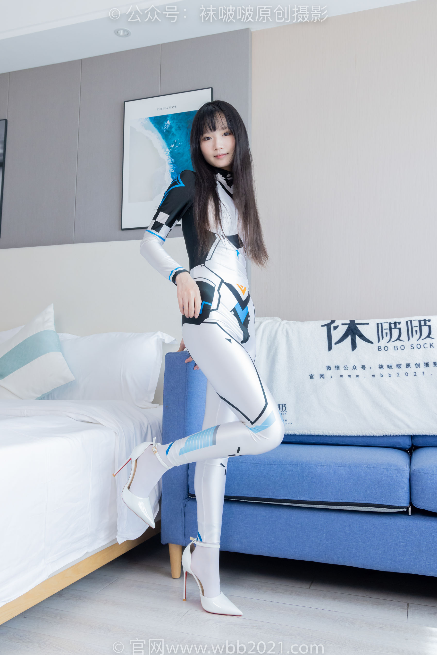 BoBoSocks袜啵啵 No.463 甜甜圈 -高跟鞋、厚白丝、裸足、连体衣裤里丝/(140P)
