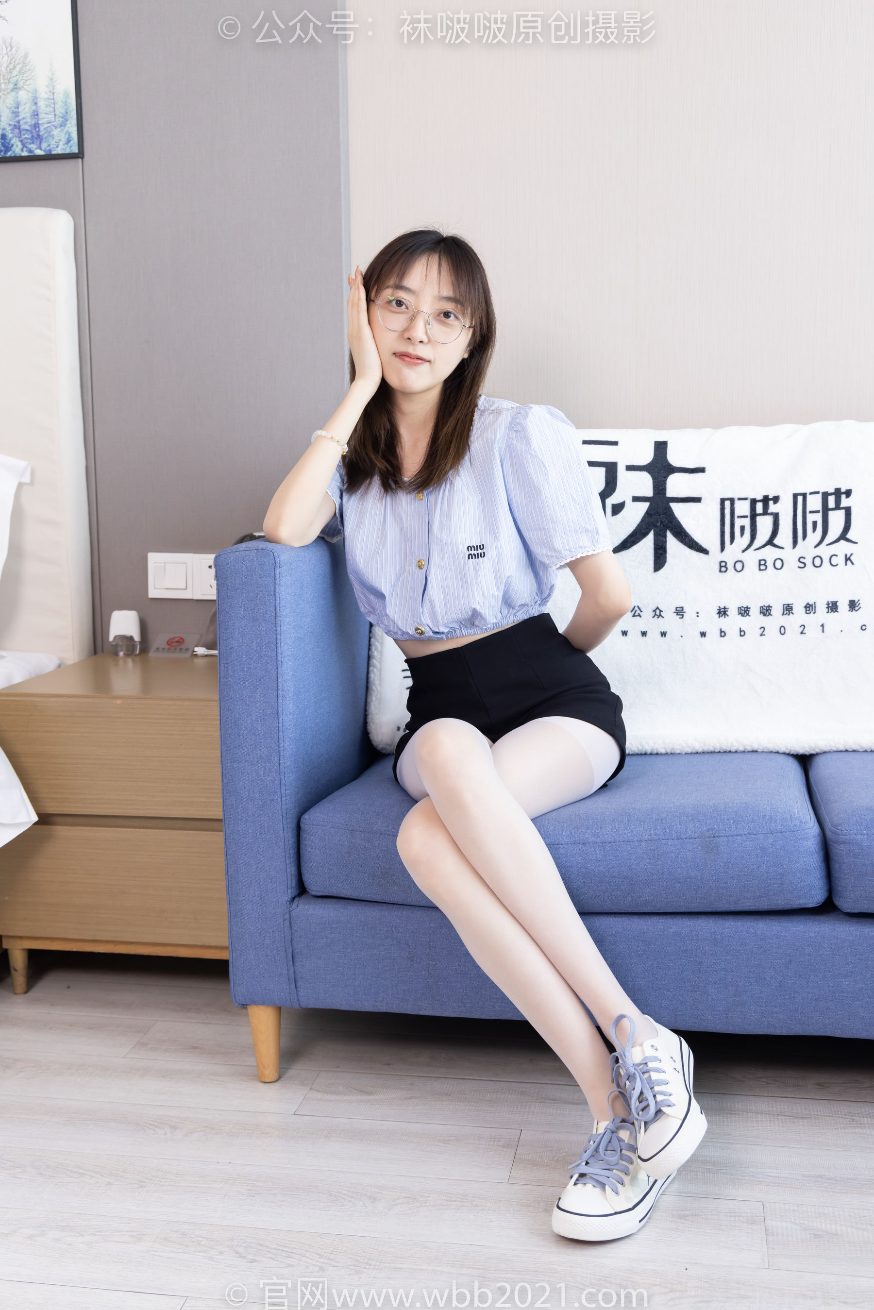 BoBoSocks袜啵啵 No.467 稚予 - 板鞋、白丝/(150P)