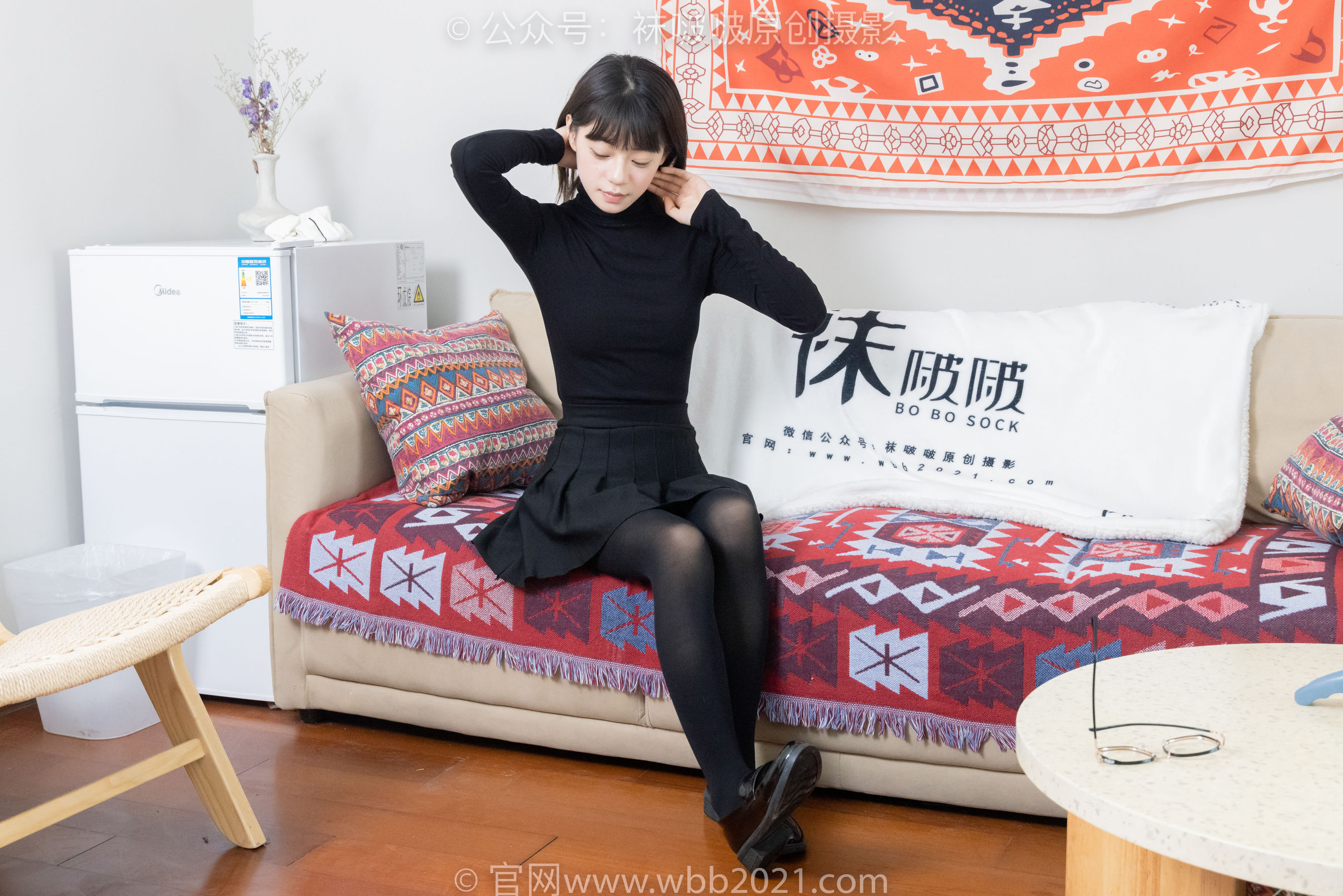 BoBoSocks袜啵啵 No.466 糯米 - 皮鞋、厚黑丝/(140P)