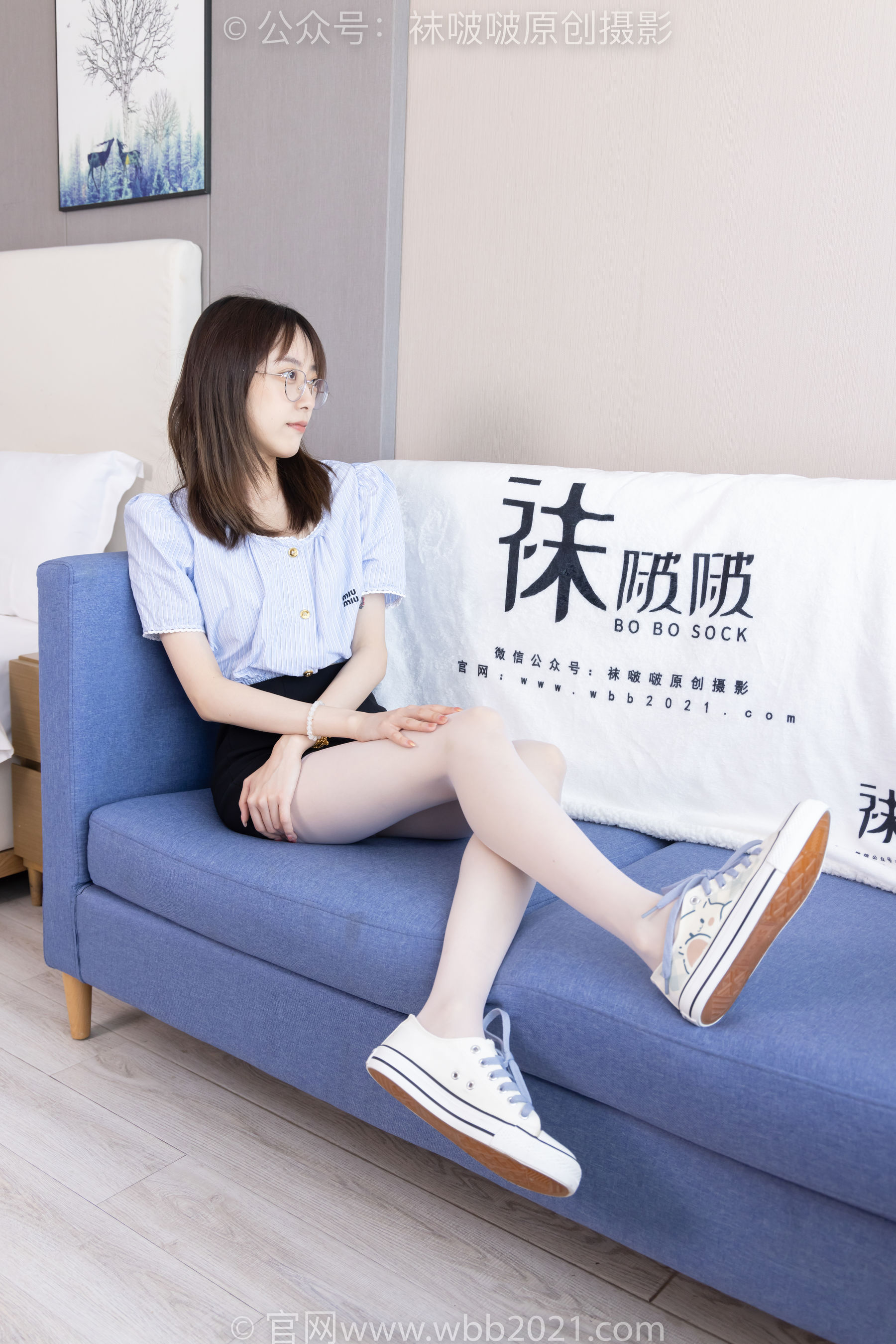 BoBoSocks袜啵啵 No.467 稚予 - 板鞋、白丝/(150P)