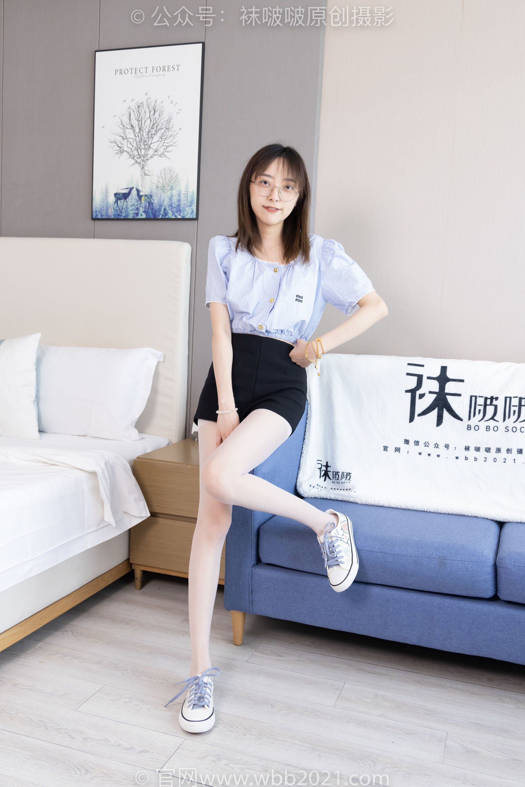 BoBoSocks袜啵啵 No.467 稚予 - 板鞋、白丝/(150P)