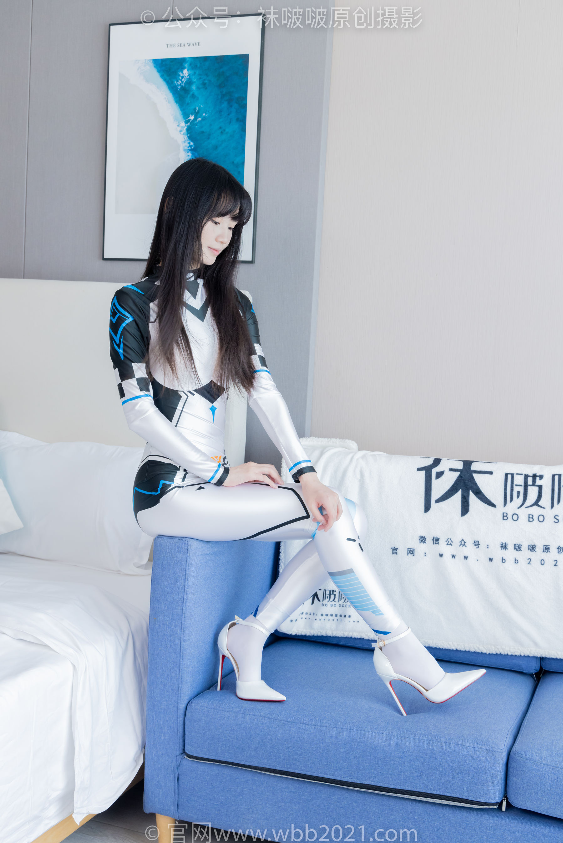 BoBoSocks袜啵啵 No.463 甜甜圈 -高跟鞋、厚白丝、裸足、连体衣裤里丝/(140P)