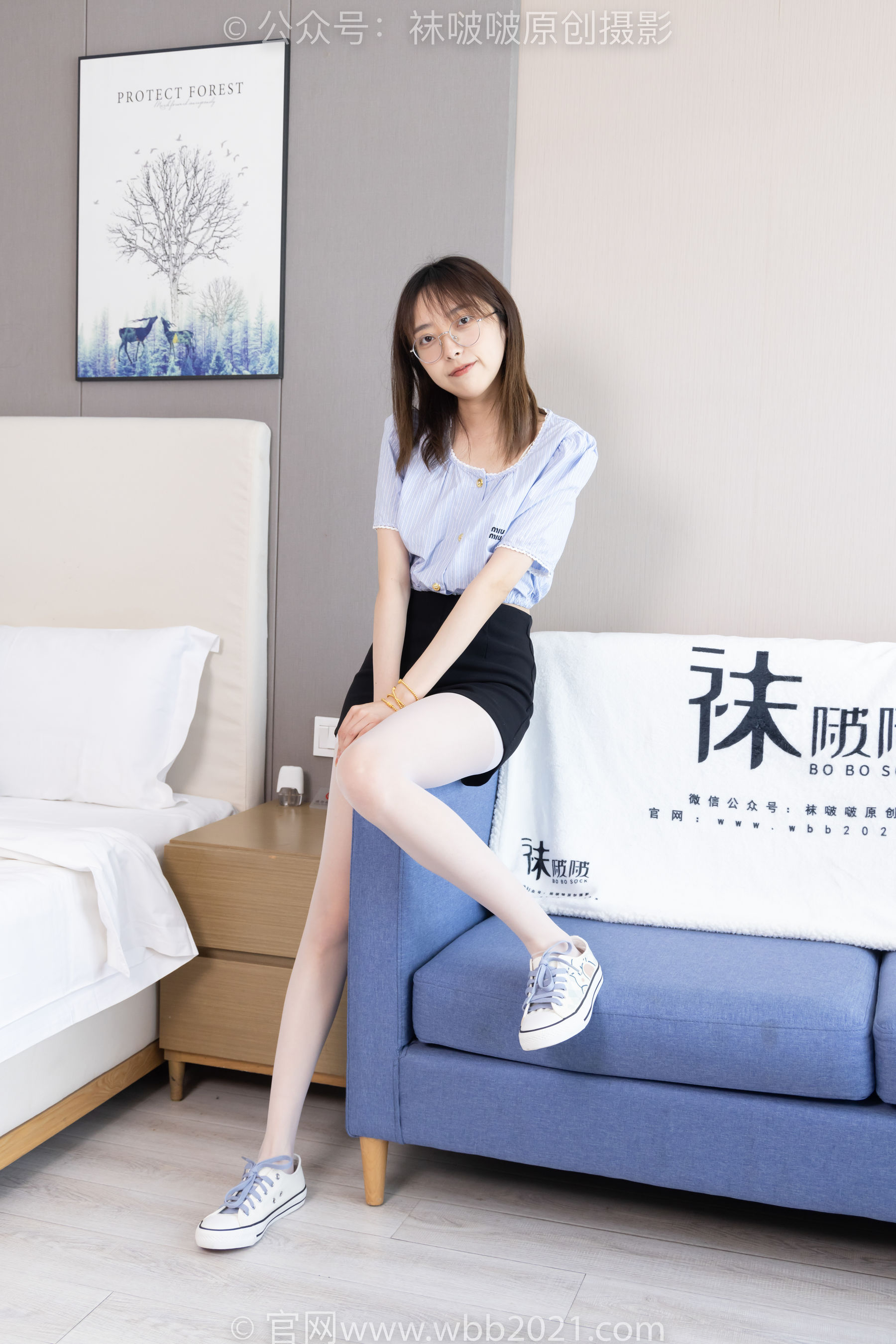 BoBoSocks袜啵啵 No.467 稚予 - 板鞋、白丝/(150P)