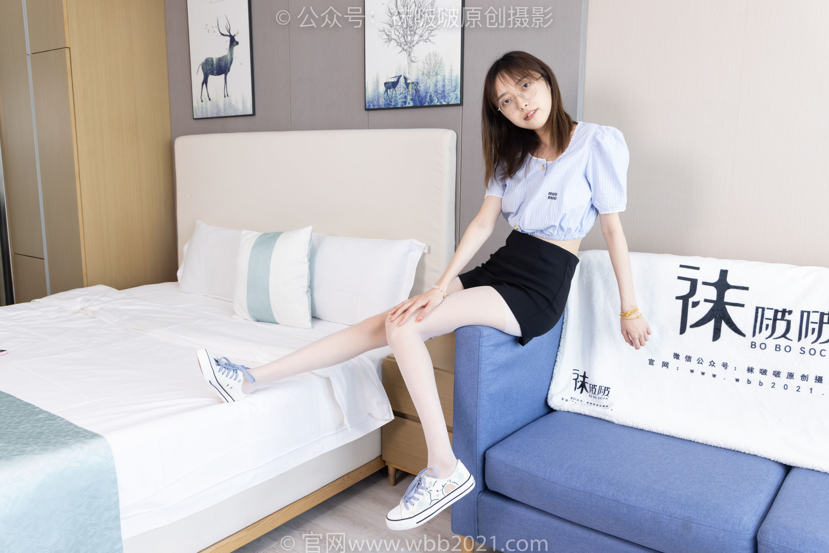 BoBoSocks袜啵啵 No.467 稚予 - 板鞋、白丝/(150P)