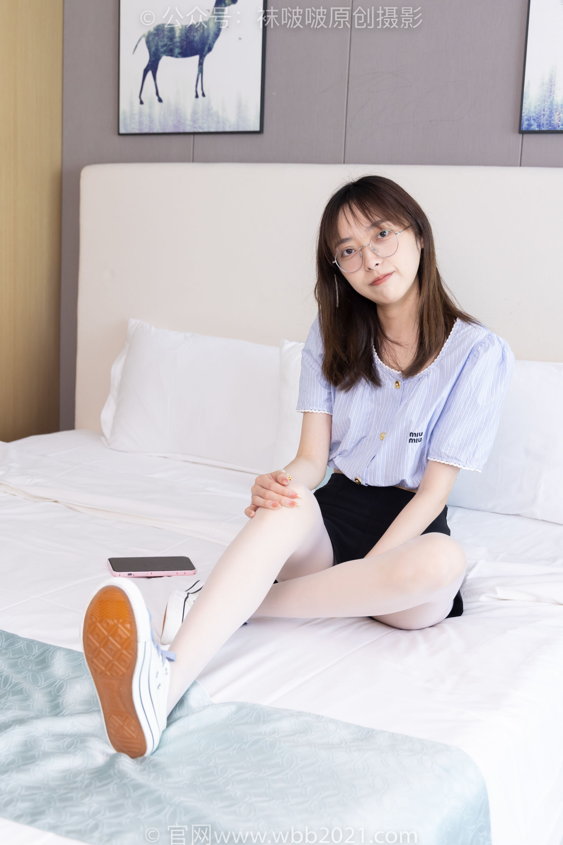 BoBoSocks袜啵啵 No.467 稚予 - 板鞋、白丝/(150P)