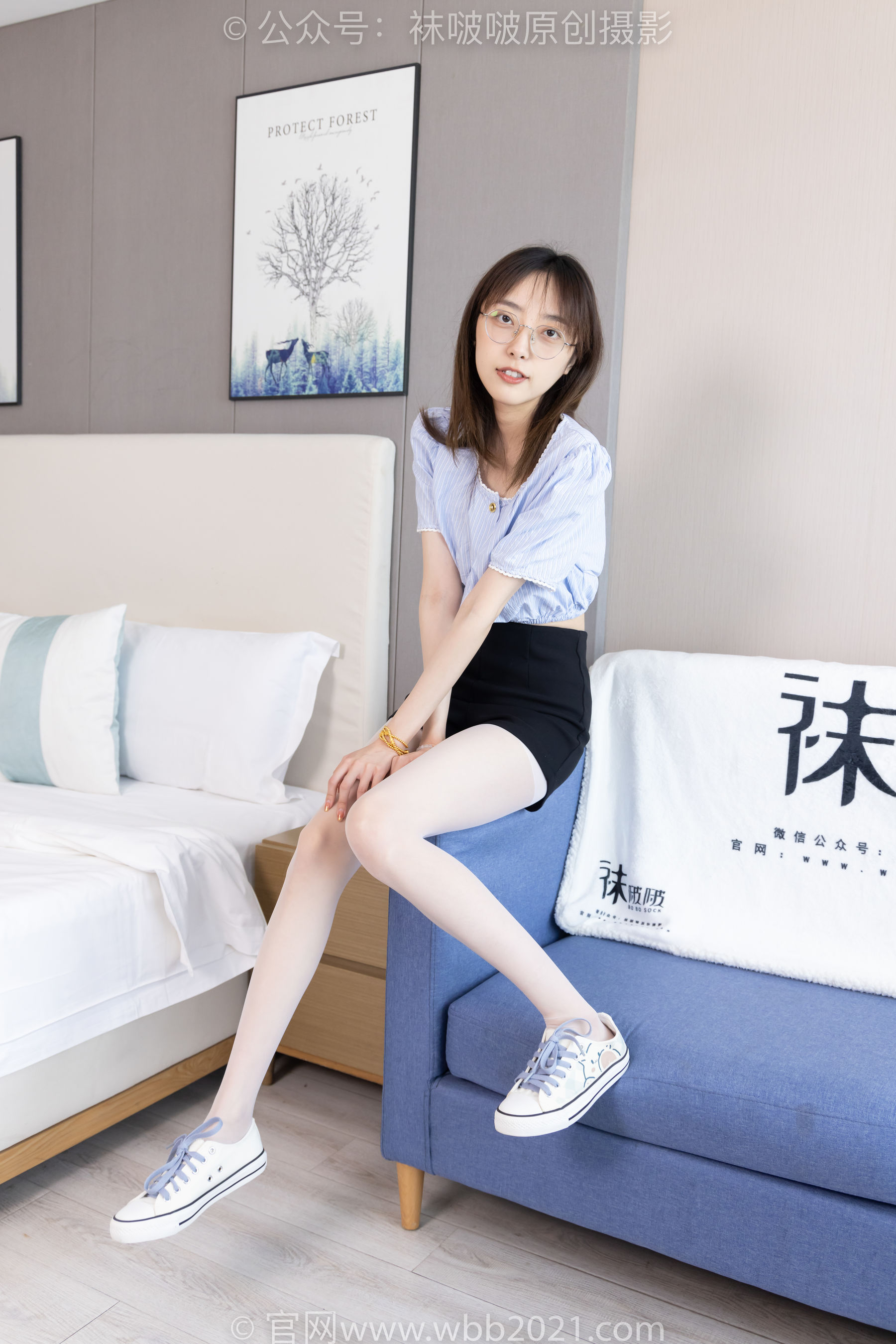 BoBoSocks袜啵啵 No.467 稚予 - 板鞋、白丝/(150P)