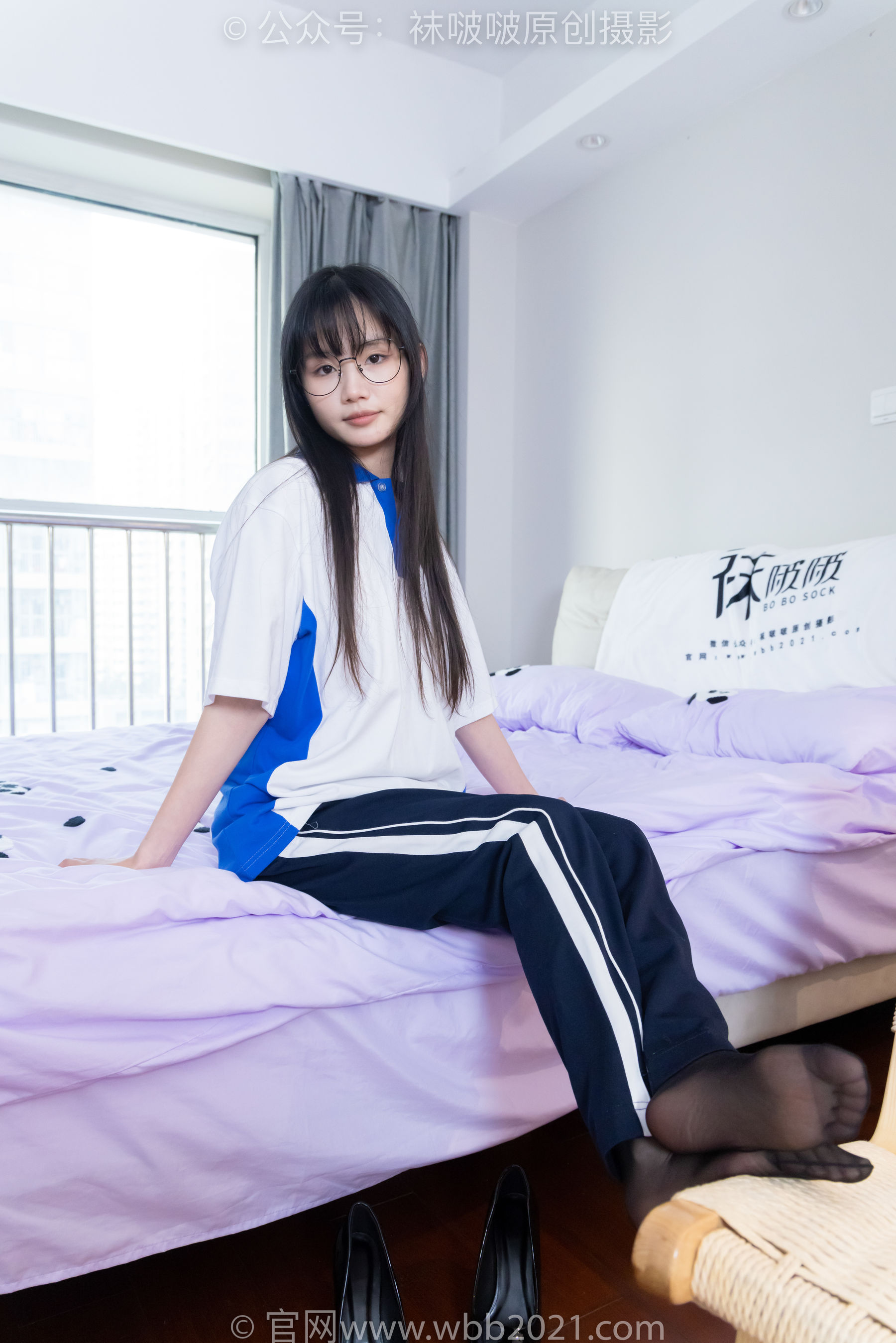 BoBoSocks袜啵啵 No.471 甜甜圈 - 高跟鞋、黑丝、短肉丝、裸足、校服裤里丝/(150P)
