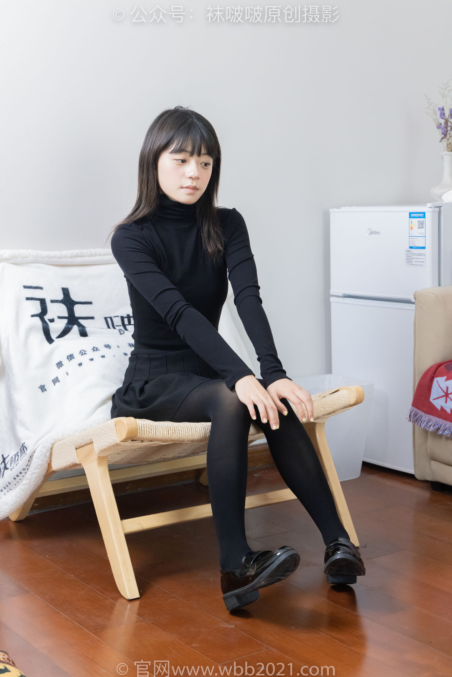 BoBoSocks袜啵啵 No.466 糯米 - 皮鞋、厚黑丝/(140P)