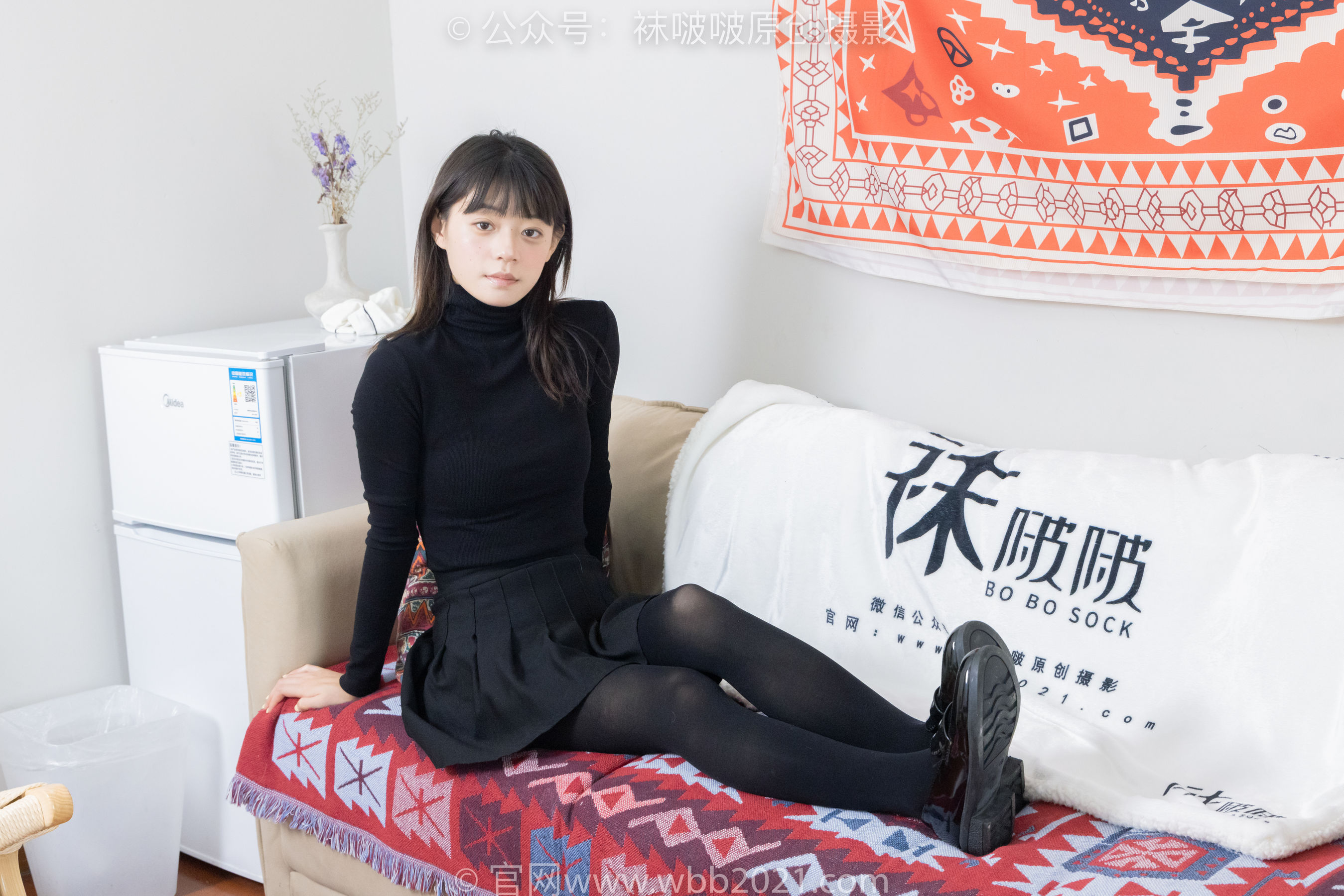 BoBoSocks袜啵啵 No.466 糯米 - 皮鞋、厚黑丝/(140P)