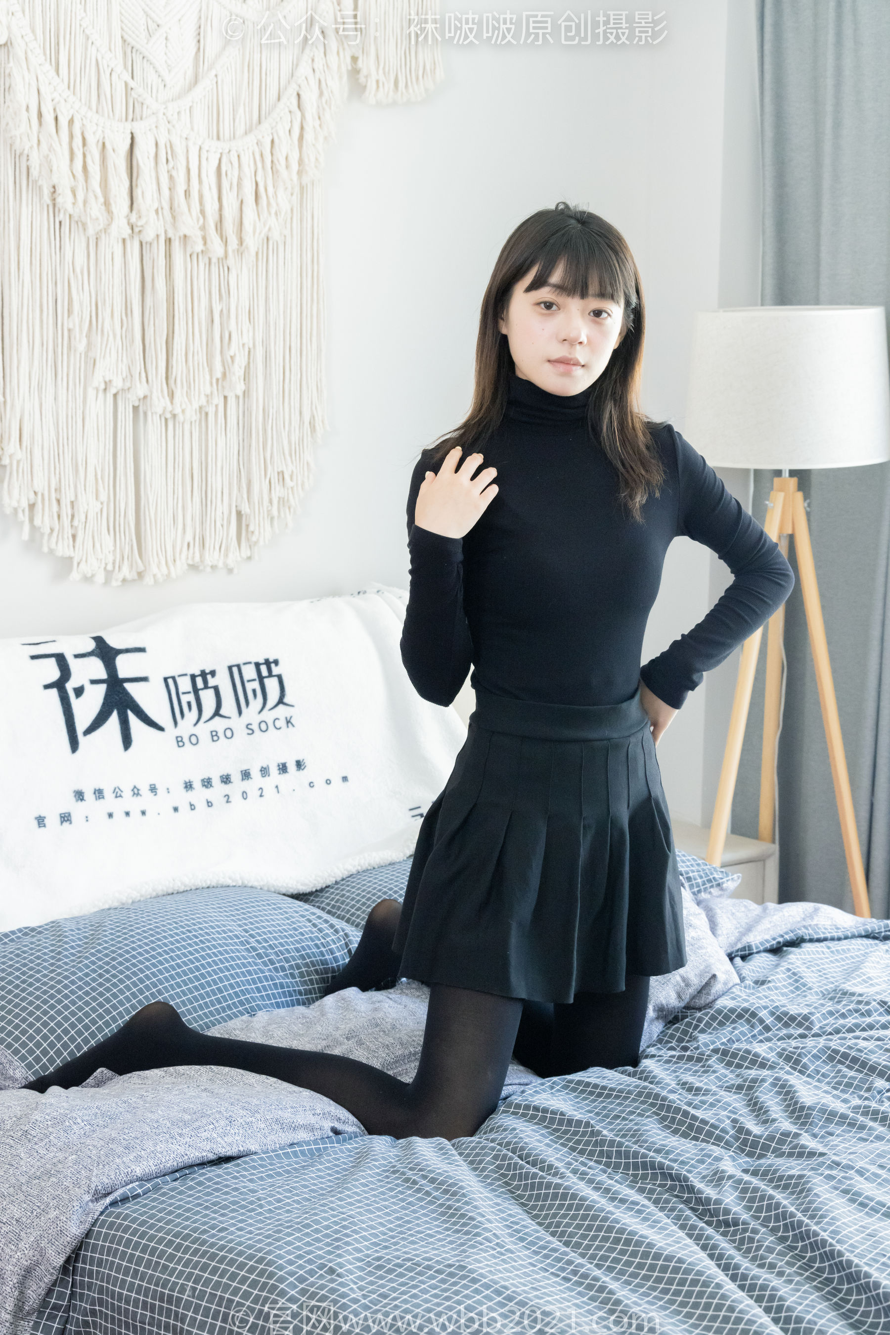 BoBoSocks袜啵啵 No.466 糯米 - 皮鞋、厚黑丝/(140P)