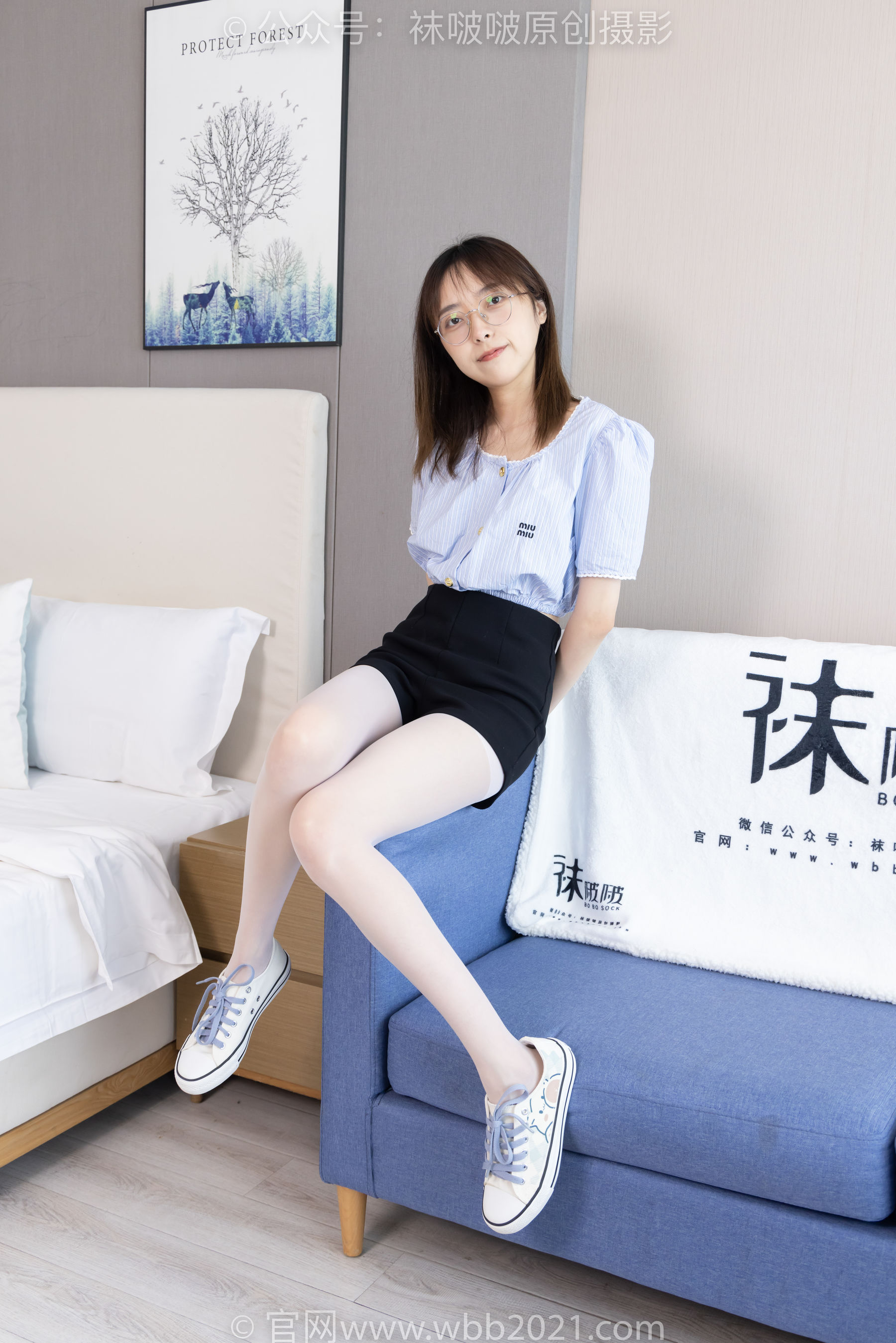 BoBoSocks袜啵啵 No.467 稚予 - 板鞋、白丝/(150P)