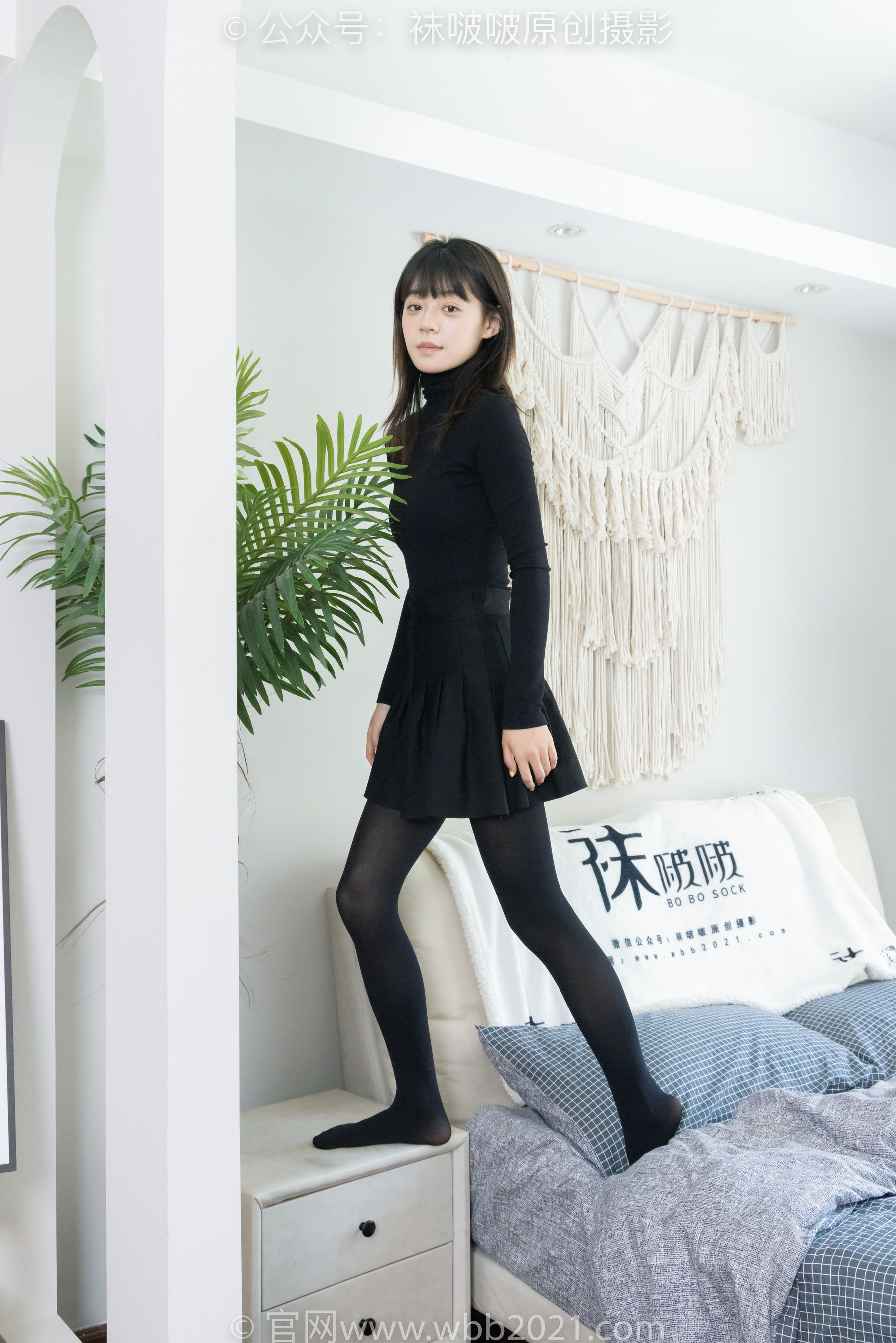 BoBoSocks袜啵啵 No.466 糯米 - 皮鞋、厚黑丝/(140P)