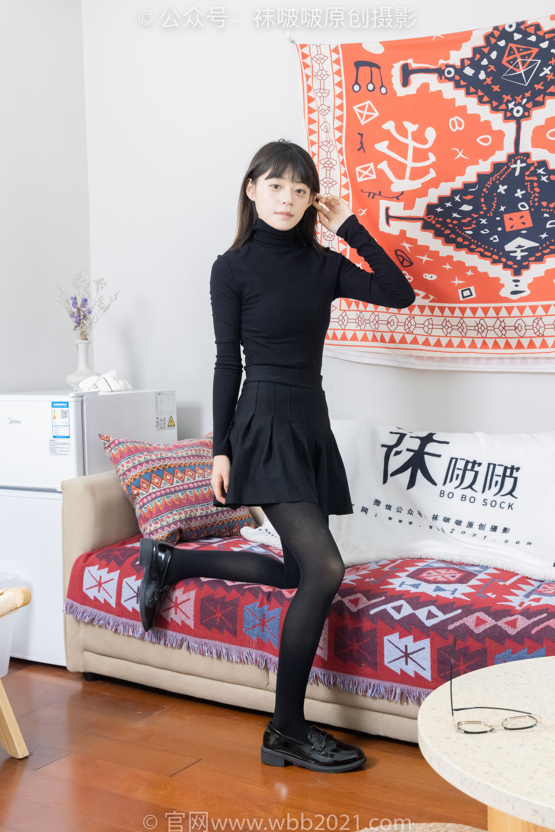 BoBoSocks袜啵啵 No.466 糯米 - 皮鞋、厚黑丝/(140P)