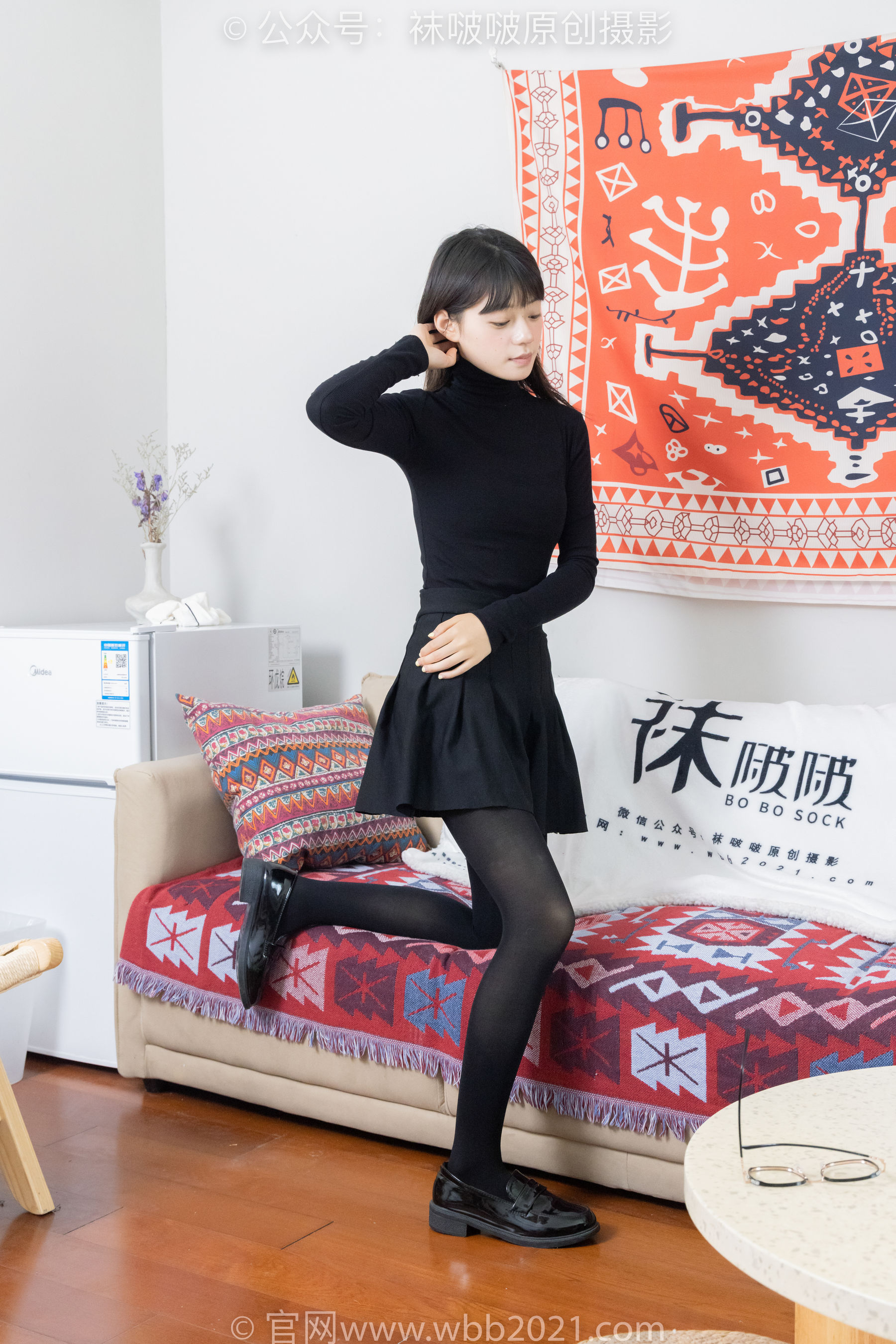 BoBoSocks袜啵啵 No.466 糯米 - 皮鞋、厚黑丝/(140P)