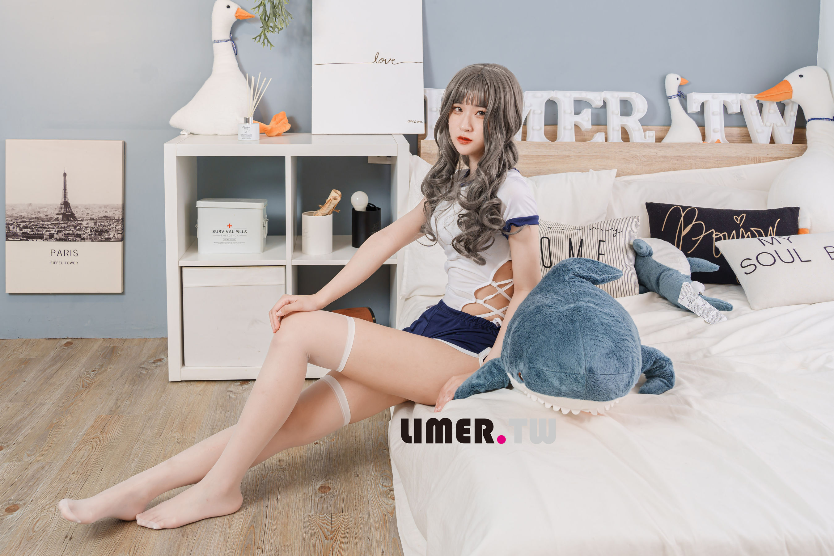 Limerence原创 No.090 7bao 体育服下 裸足＆白丝/(86P)