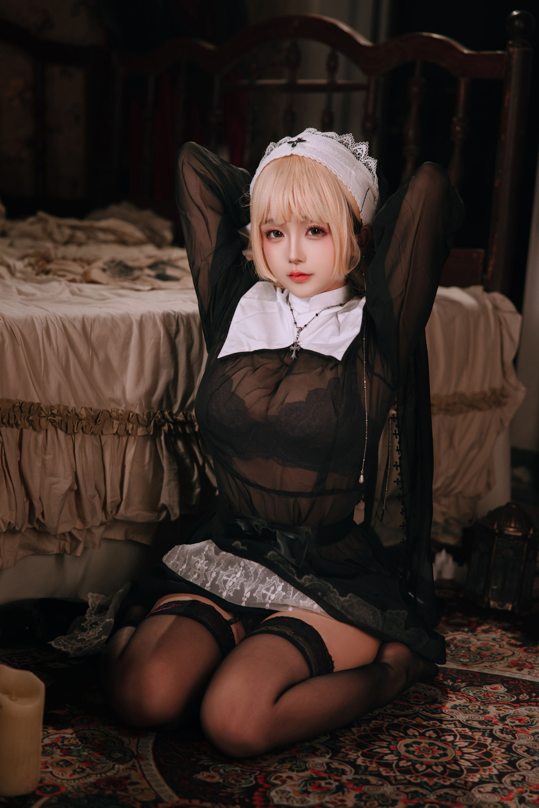 Cosplay日奈娇 - 禁忌修女/(160P)