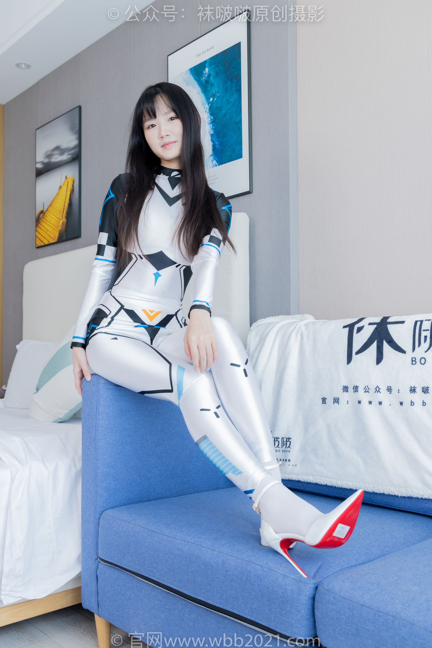 BoBoSocks袜啵啵 No.463 甜甜圈 -高跟鞋、厚白丝、裸足、连体衣裤里丝/(140P)