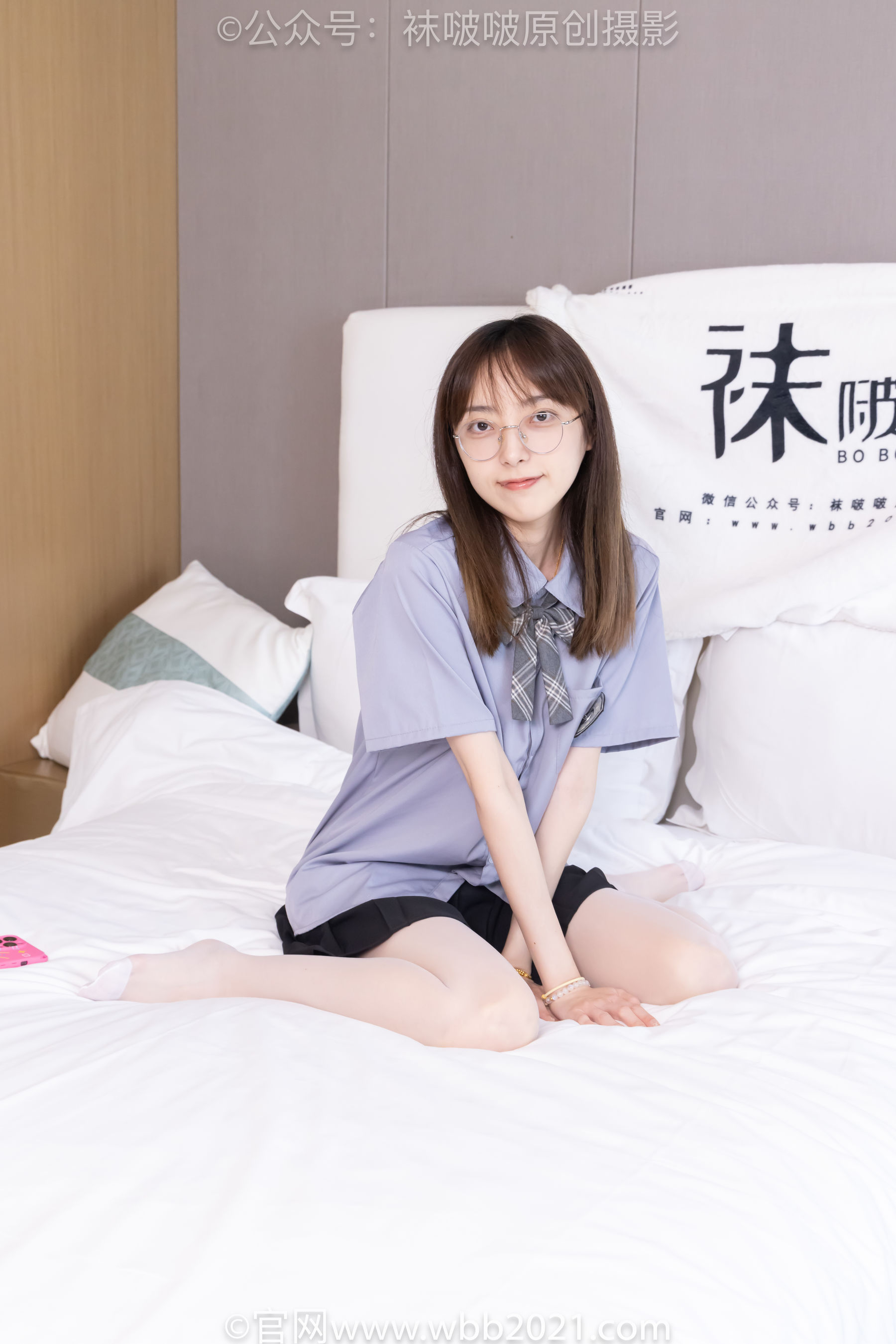 BoBoSocks袜啵啵 No.460 稚予 -JK制服、皮鞋、帆布鞋、薄白丝/(163P)