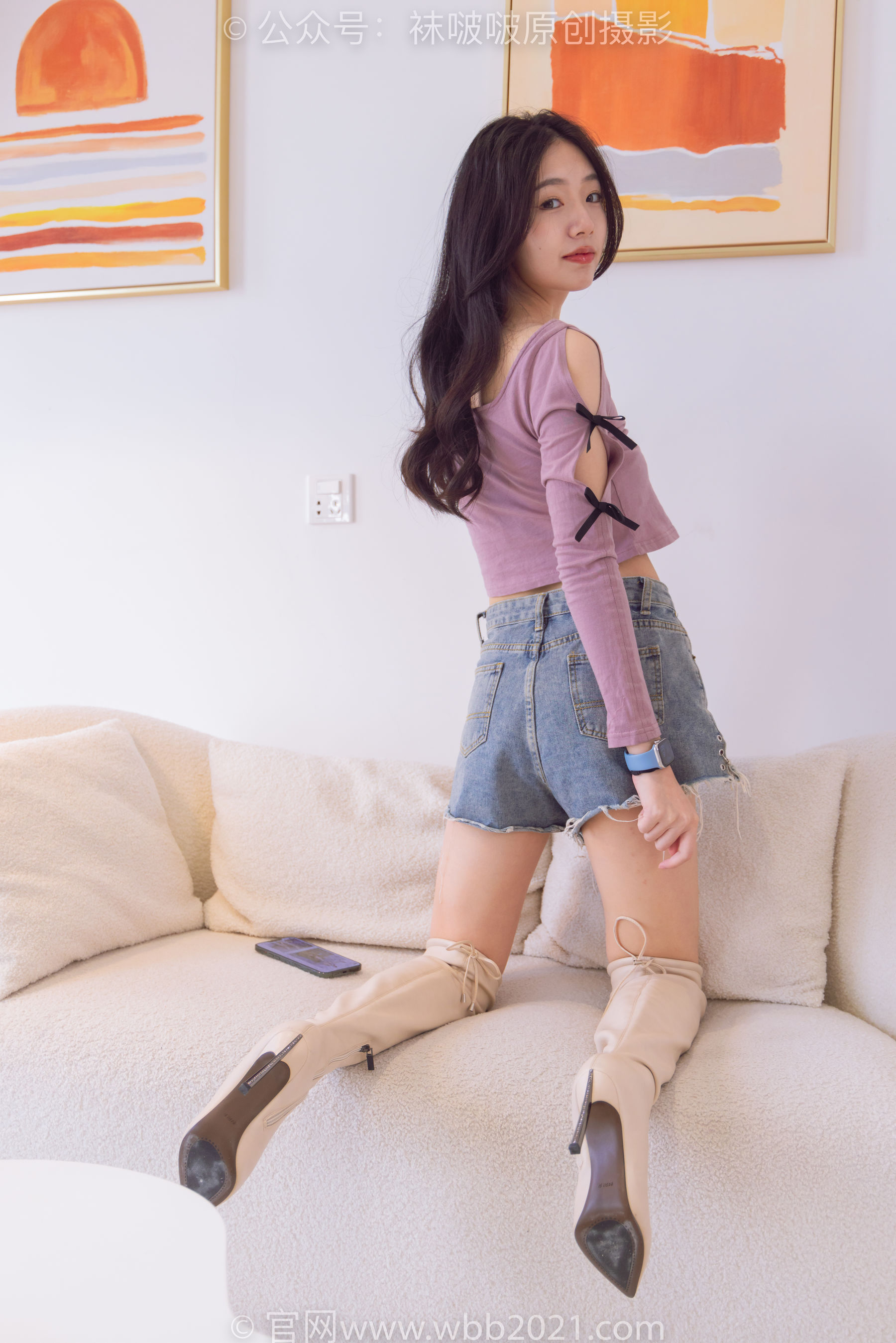 BoBoSocks袜啵啵 No.465 小甜豆 -长靴、白棉袜、裸足/(140P)