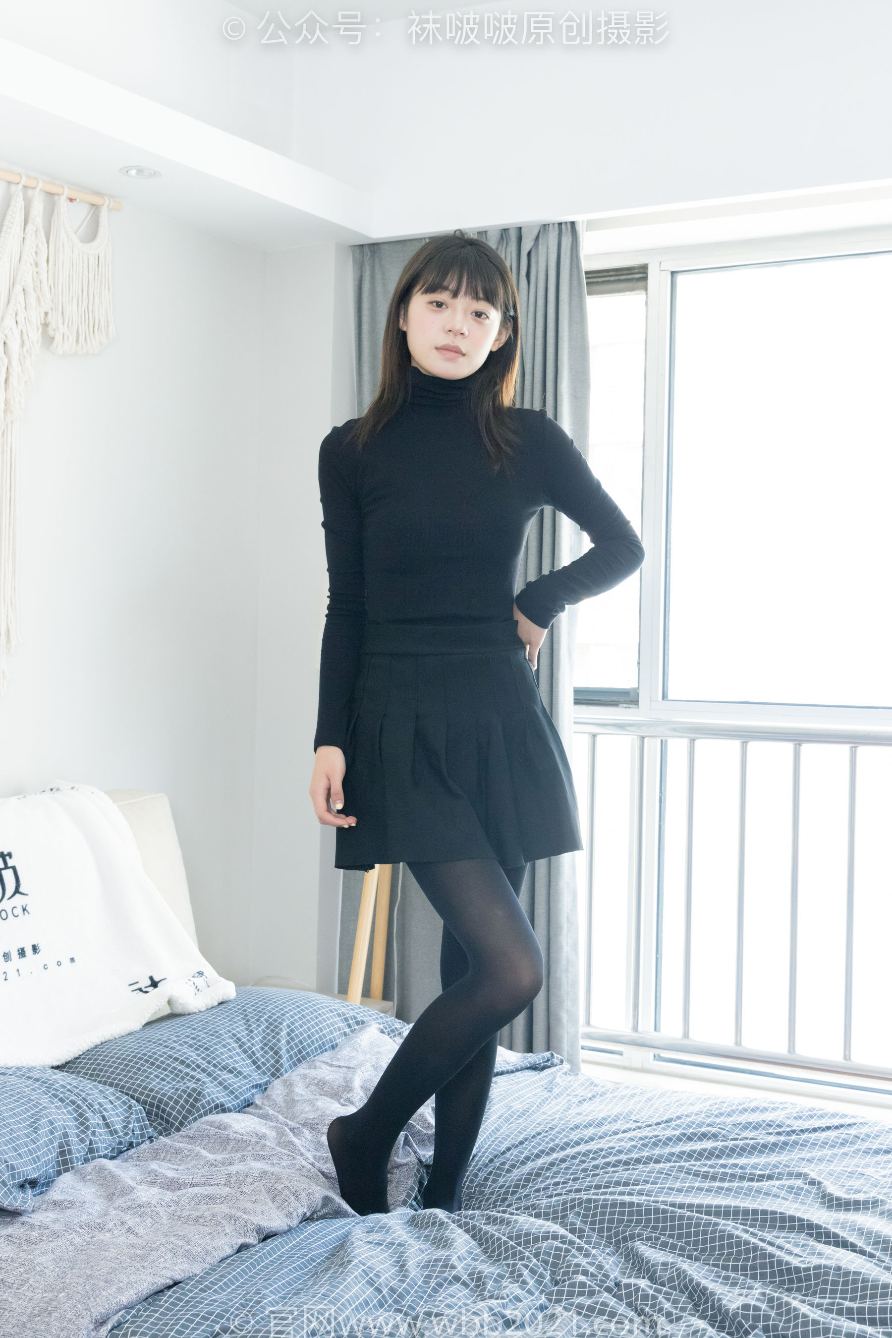 BoBoSocks袜啵啵 No.466 糯米 - 皮鞋、厚黑丝/(140P)