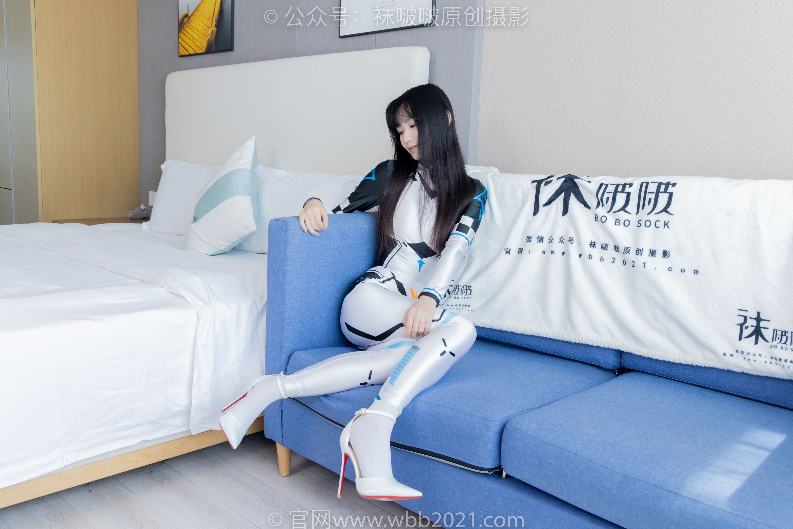 BoBoSocks袜啵啵 No.463 甜甜圈 -高跟鞋、厚白丝、裸足、连体衣裤里丝/(140P)