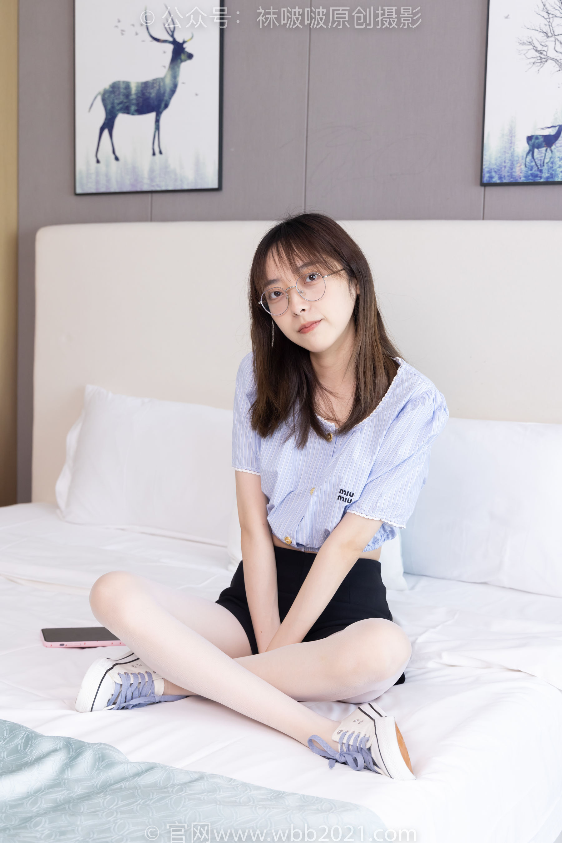 BoBoSocks袜啵啵 No.467 稚予 - 板鞋、白丝/(150P)