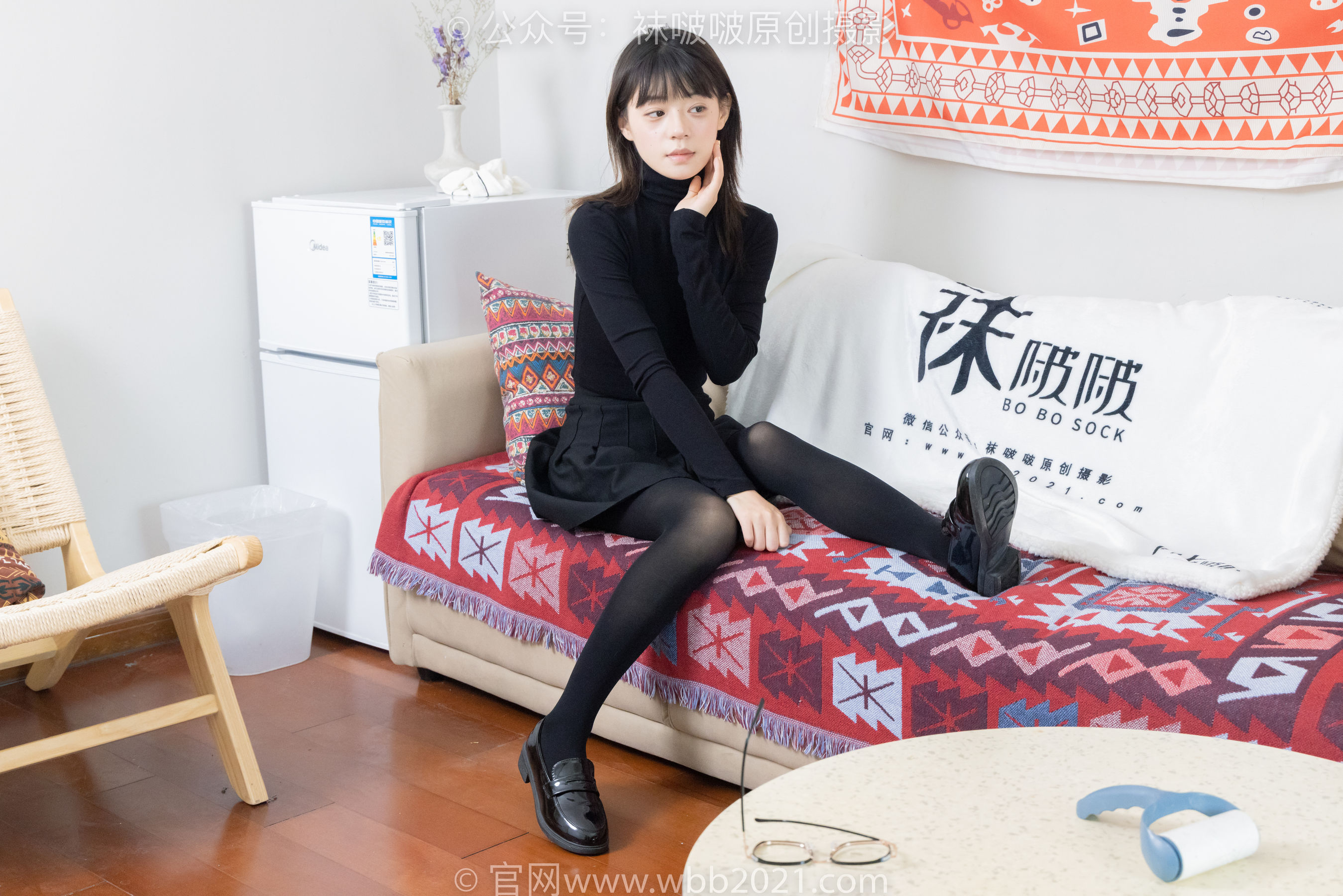 BoBoSocks袜啵啵 No.466 糯米 - 皮鞋、厚黑丝/(140P)