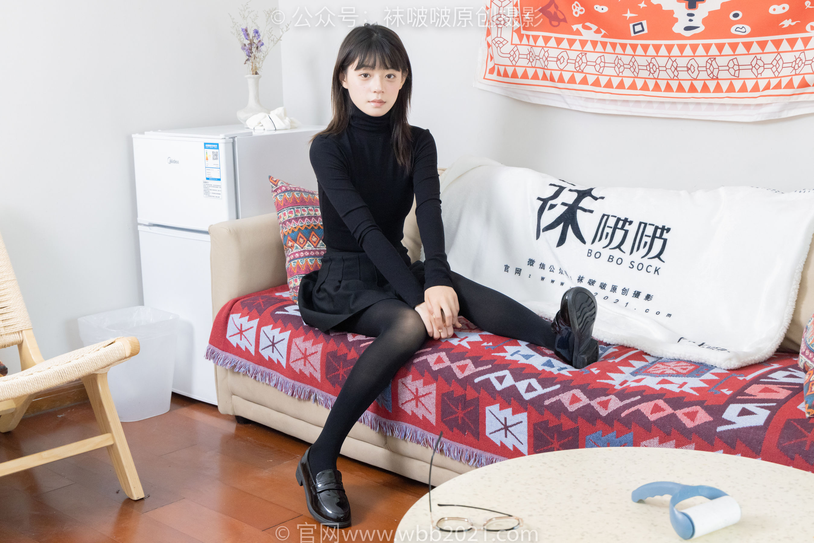 BoBoSocks袜啵啵 No.466 糯米 - 皮鞋、厚黑丝/(140P)