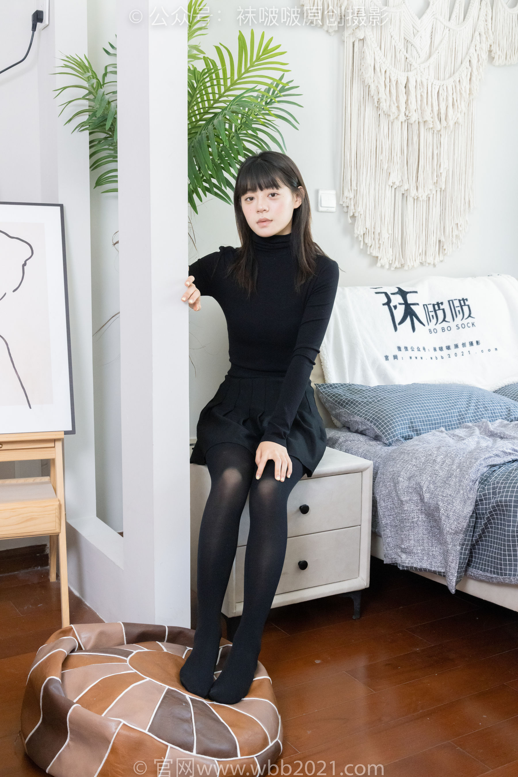 BoBoSocks袜啵啵 No.466 糯米 - 皮鞋、厚黑丝/(140P)