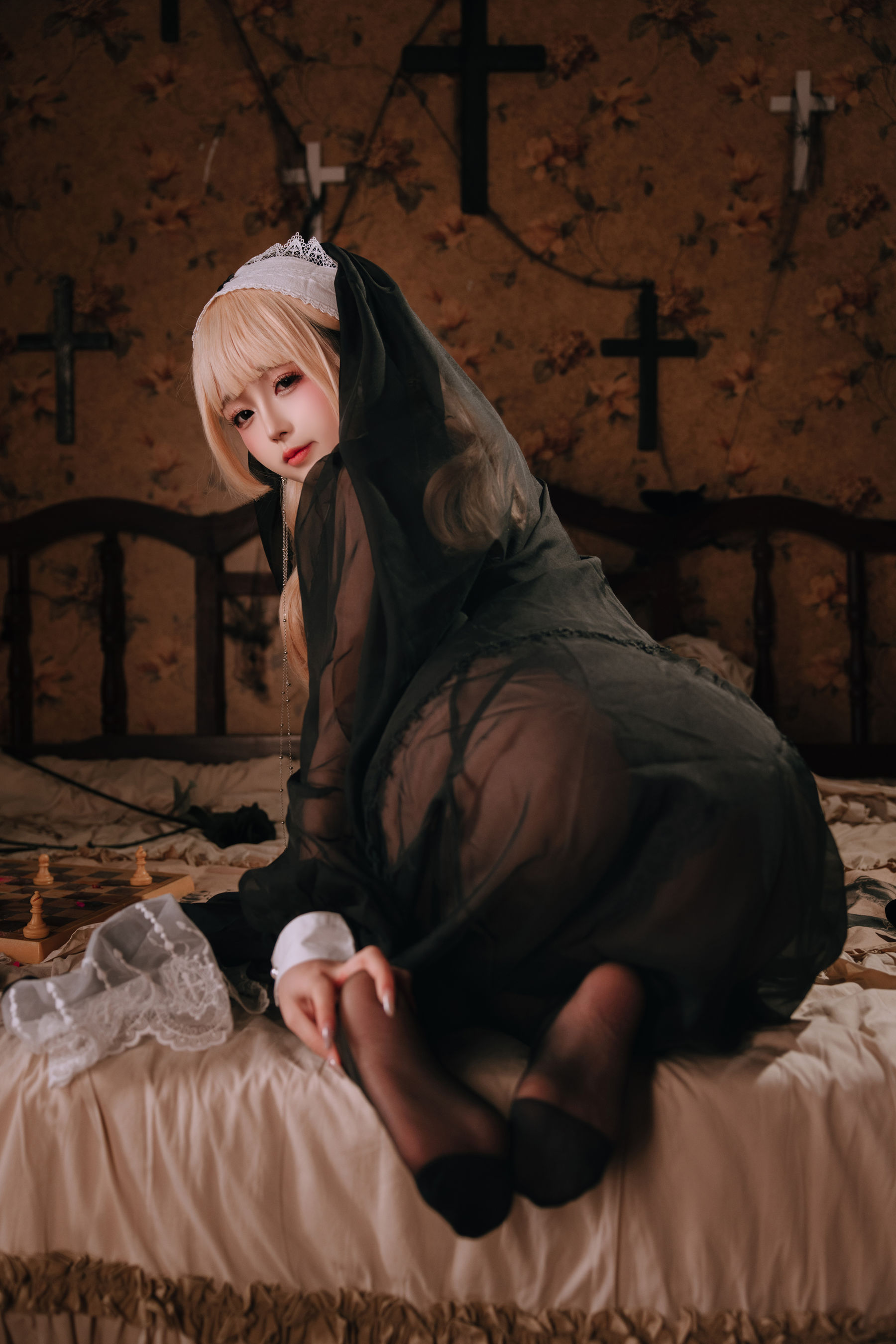 Cosplay日奈娇 - 禁忌修女/(160P)
