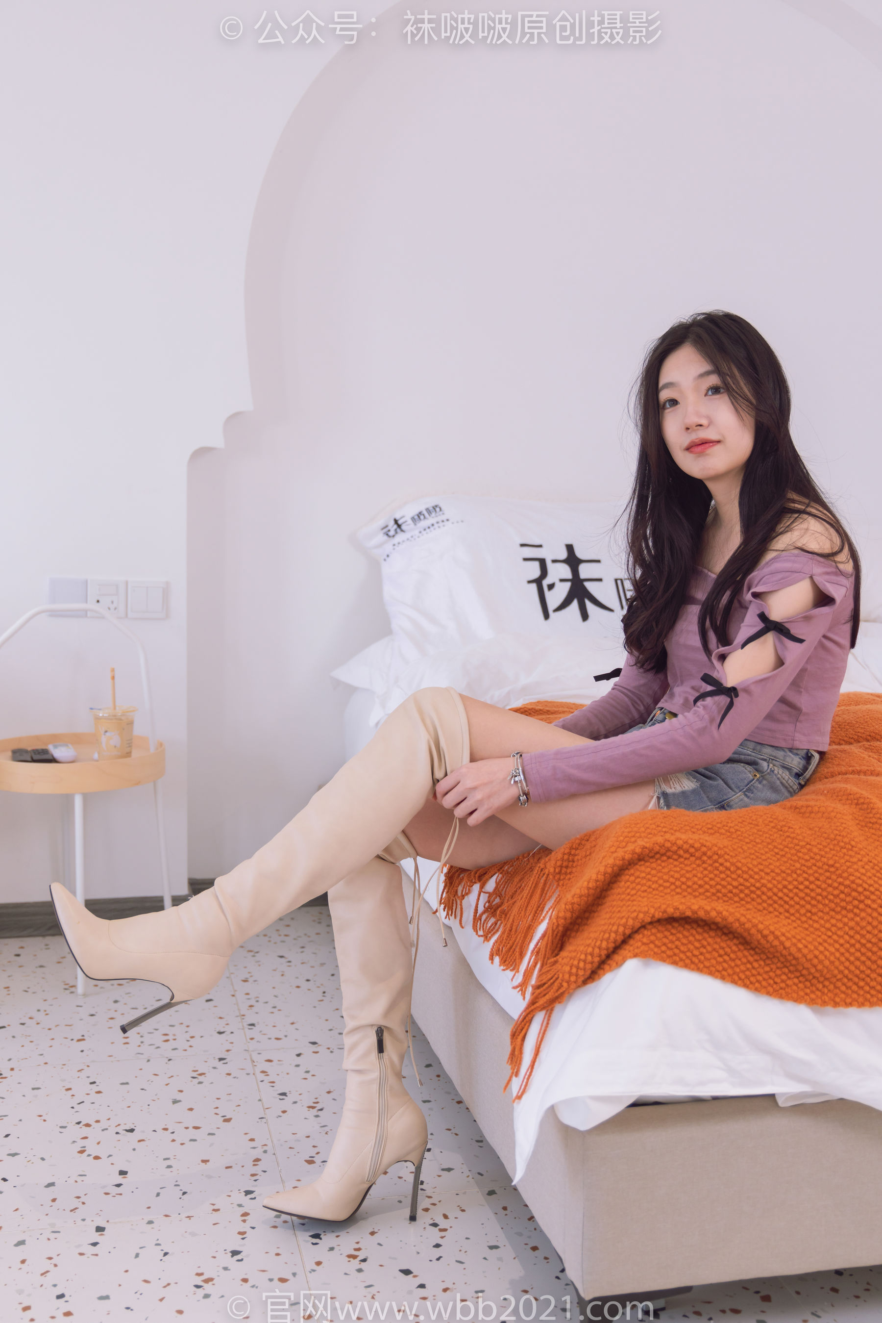 BoBoSocks袜啵啵 No.465 小甜豆 -长靴、白棉袜、裸足/(140P)