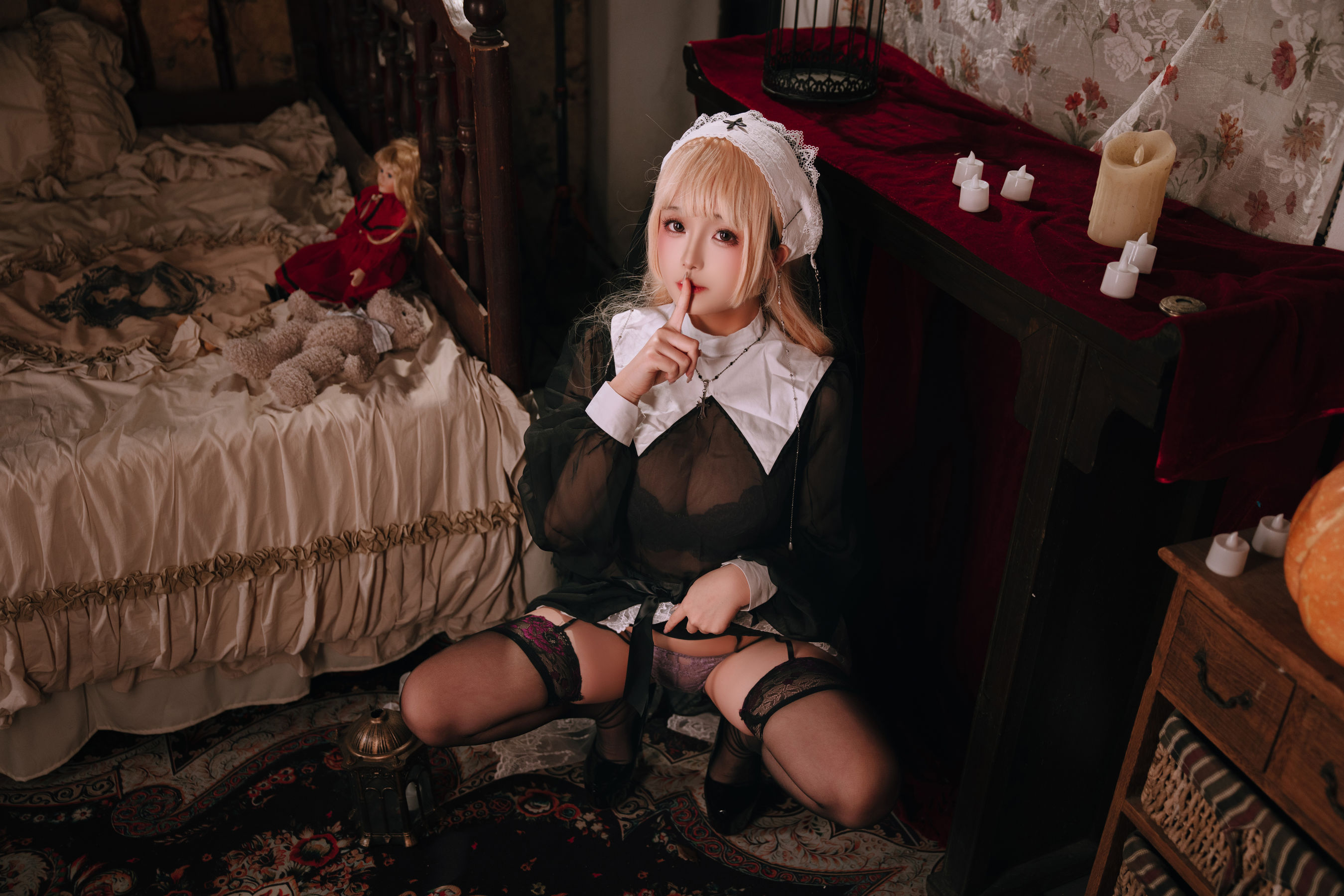 Cosplay日奈娇 - 禁忌修女/(160P)