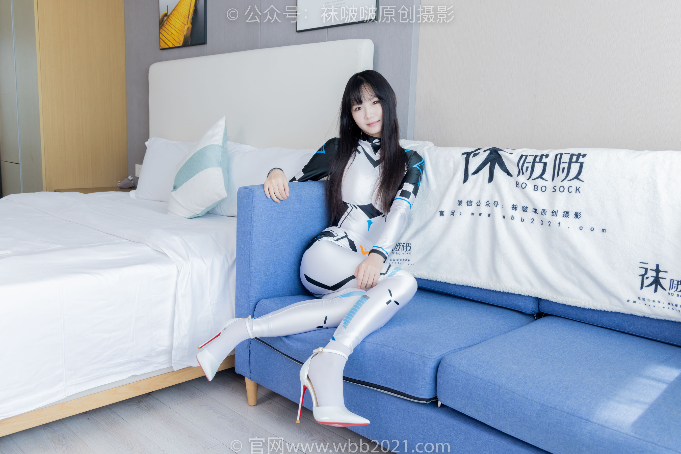 BoBoSocks袜啵啵 No.463 甜甜圈 -高跟鞋、厚白丝、裸足、连体衣裤里丝/(140P)