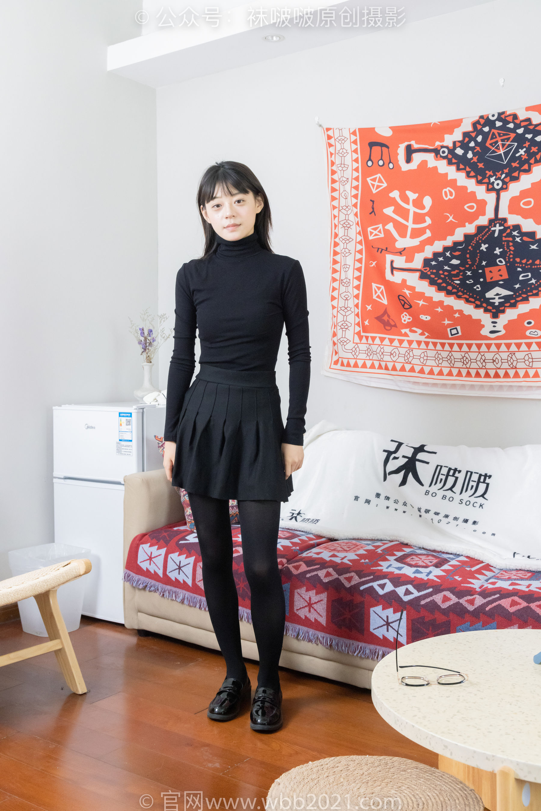 BoBoSocks袜啵啵 No.466 糯米 - 皮鞋、厚黑丝/(140P)