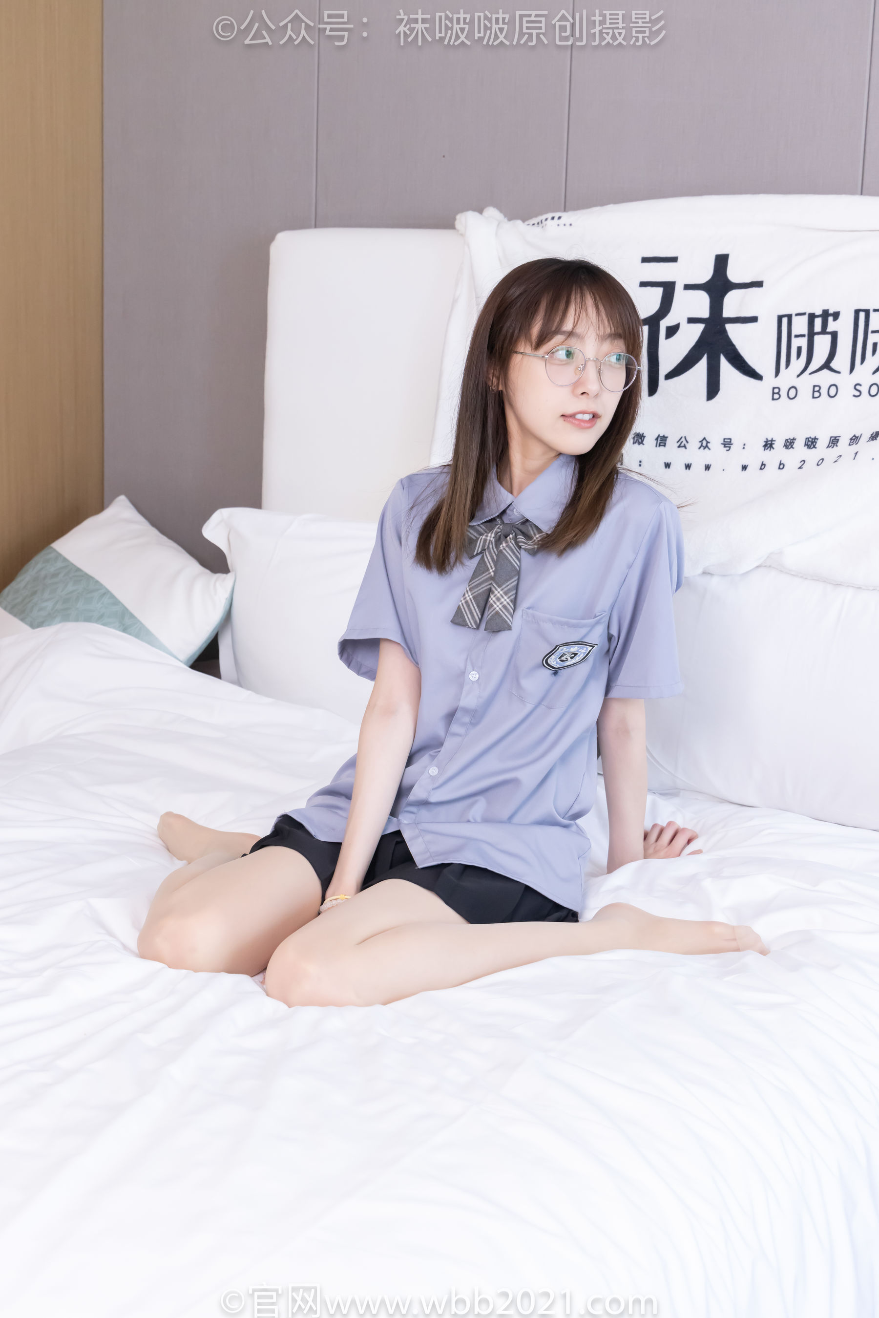 BoBoSocks袜啵啵 No.460 稚予 -JK制服、皮鞋、帆布鞋、薄白丝/(163P)
