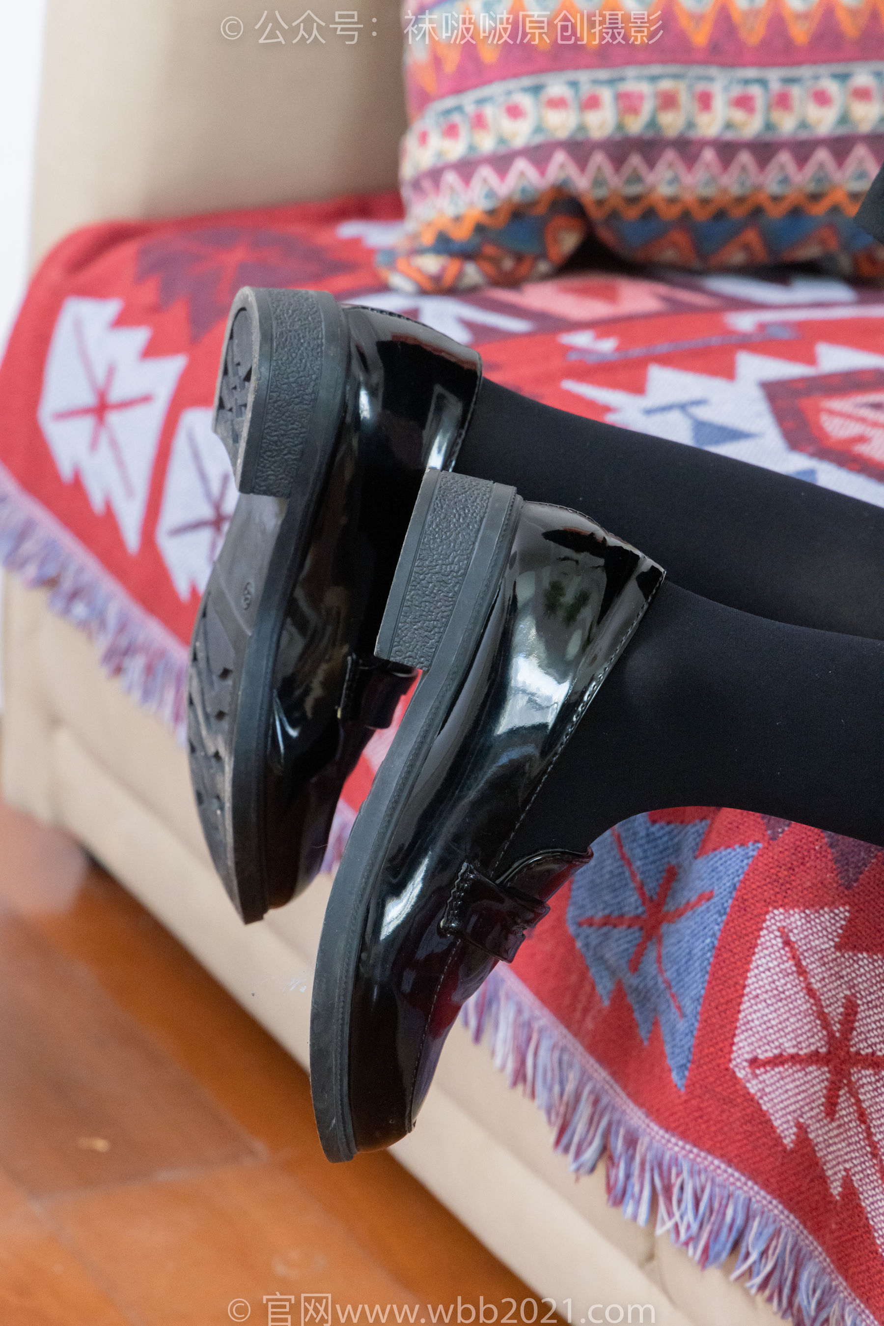 BoBoSocks袜啵啵 No.466 糯米 - 皮鞋、厚黑丝/(140P)