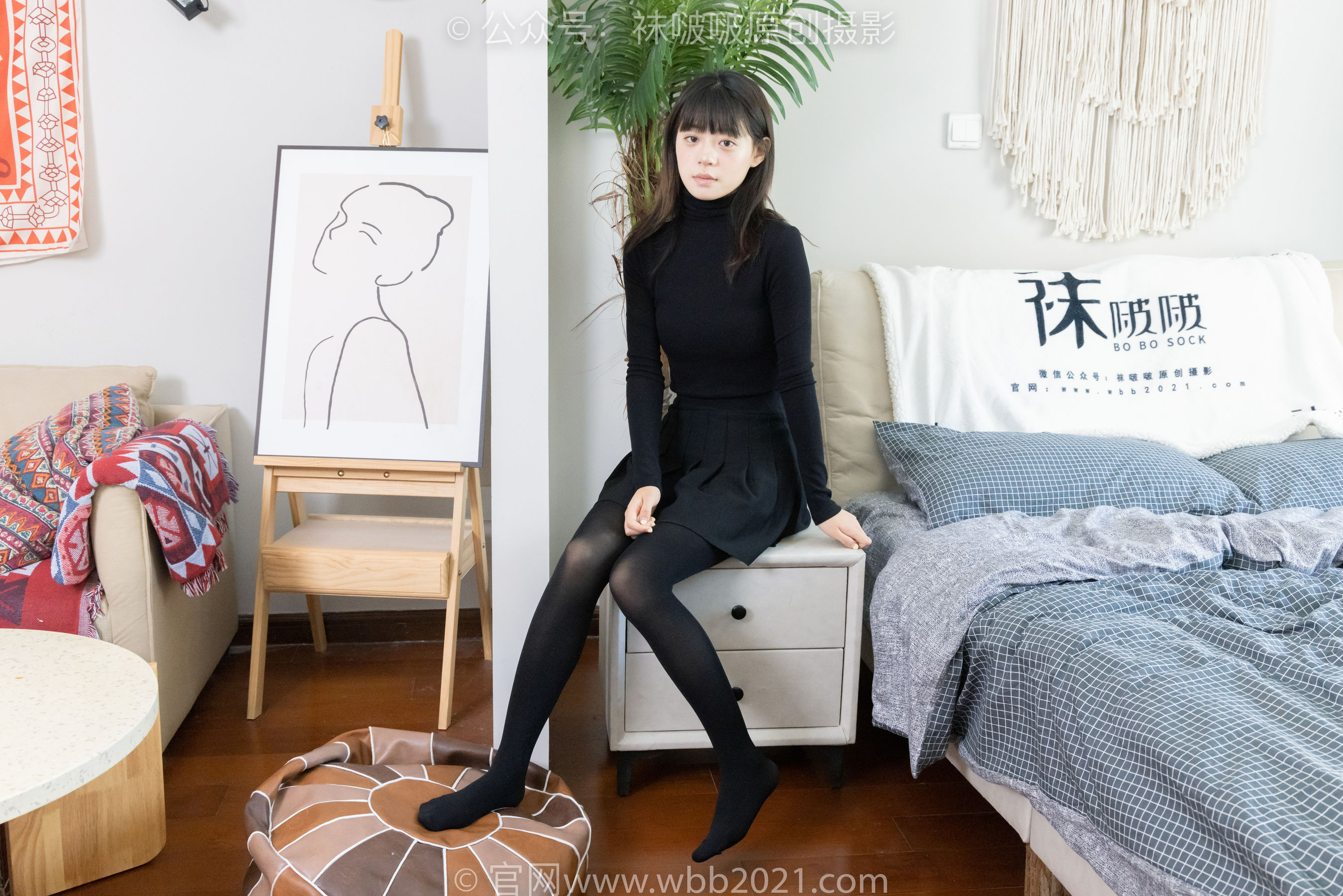 BoBoSocks袜啵啵 No.466 糯米 - 皮鞋、厚黑丝/(140P)