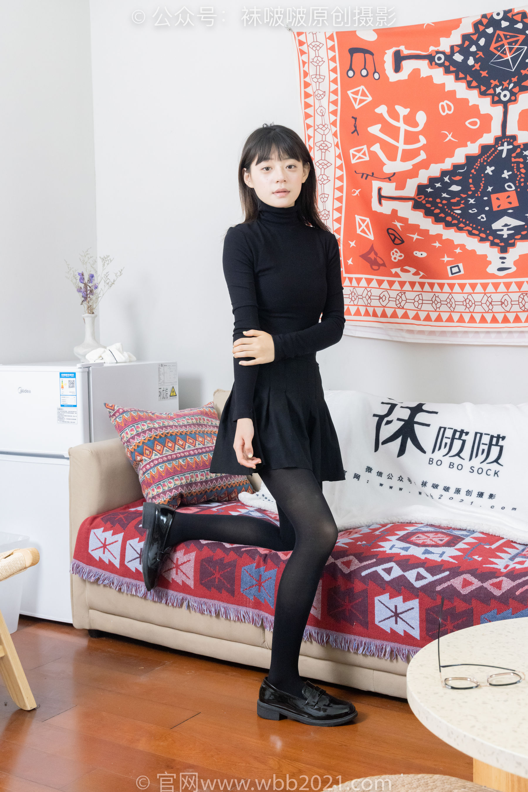 BoBoSocks袜啵啵 No.466 糯米 - 皮鞋、厚黑丝/(140P)