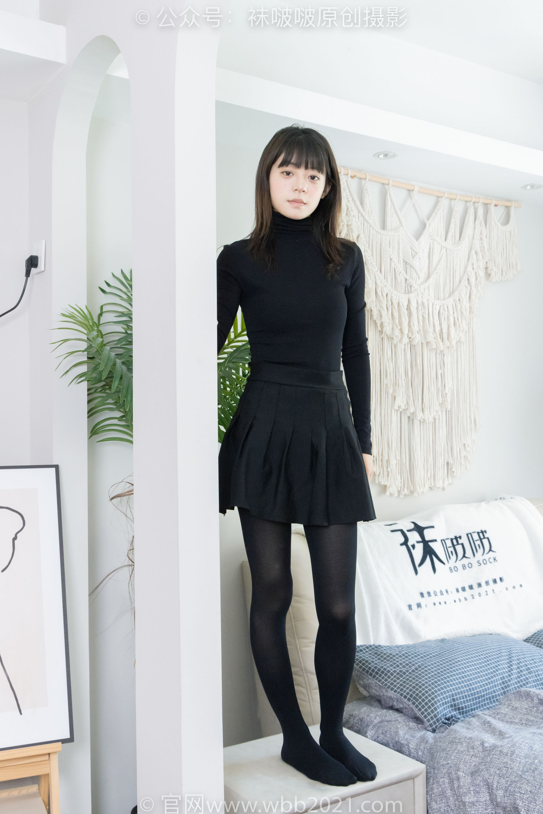 BoBoSocks袜啵啵 No.466 糯米 - 皮鞋、厚黑丝/(140P)