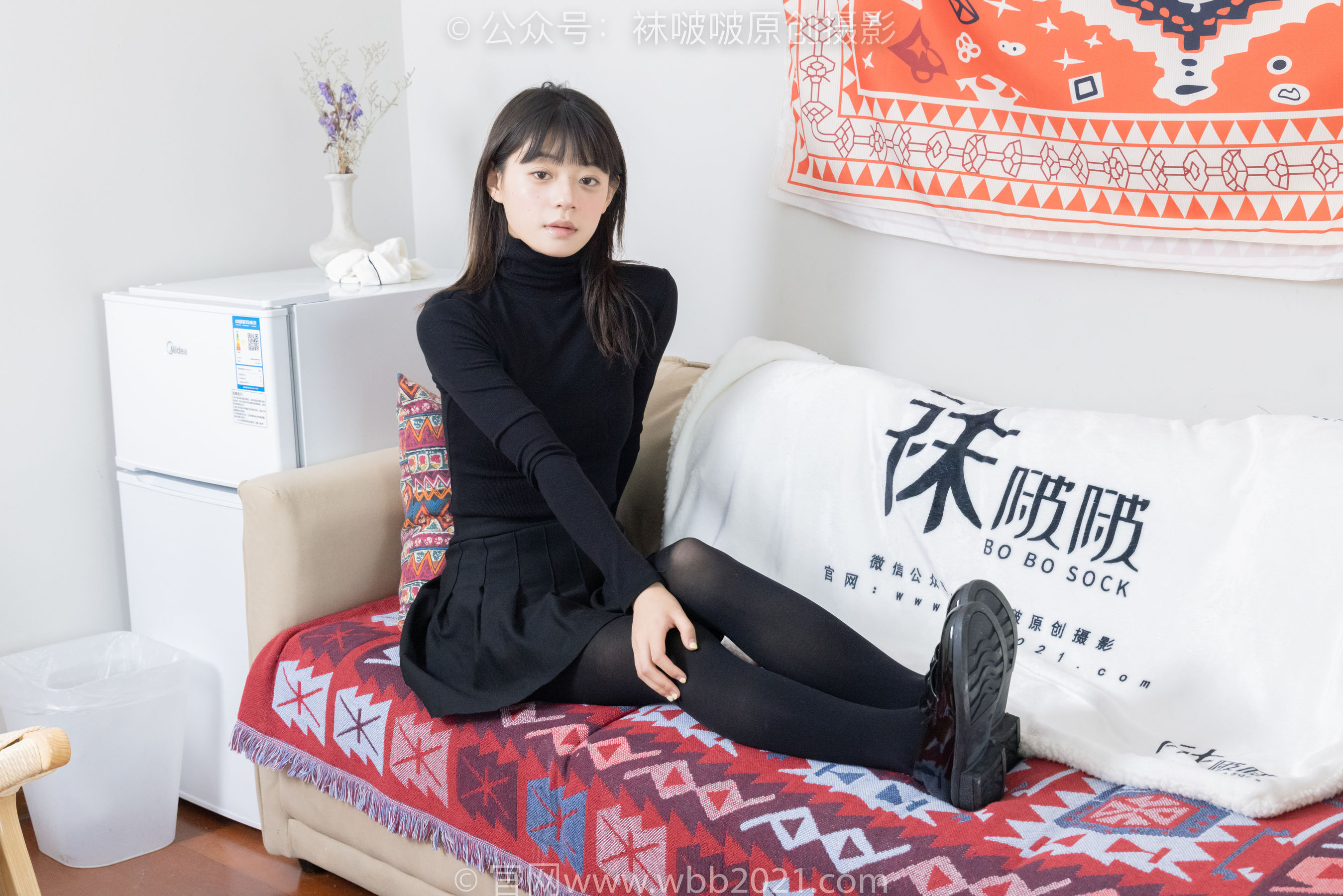 BoBoSocks袜啵啵 No.466 糯米 - 皮鞋、厚黑丝/(140P)