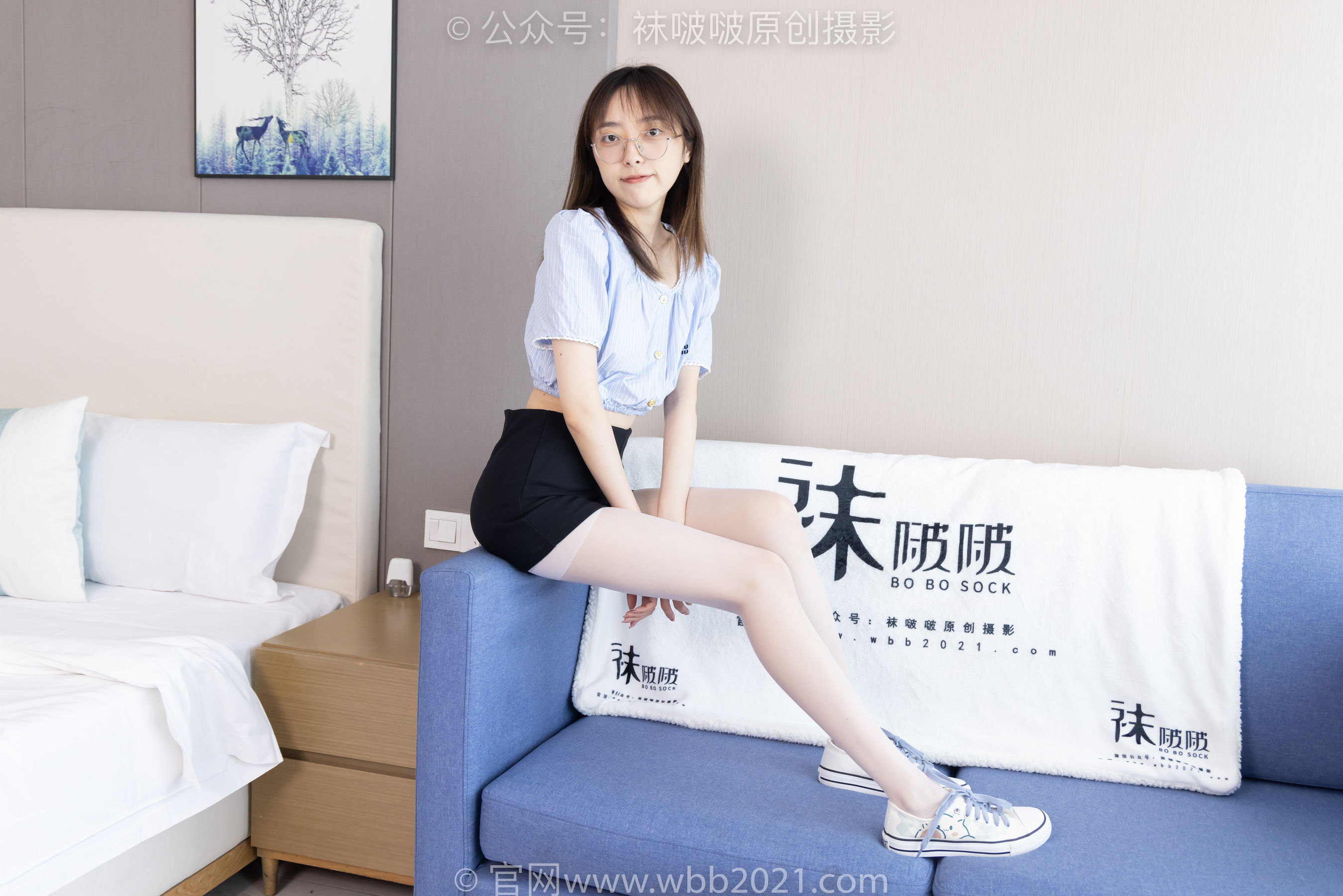 BoBoSocks袜啵啵 No.467 稚予 - 板鞋、白丝/(150P)