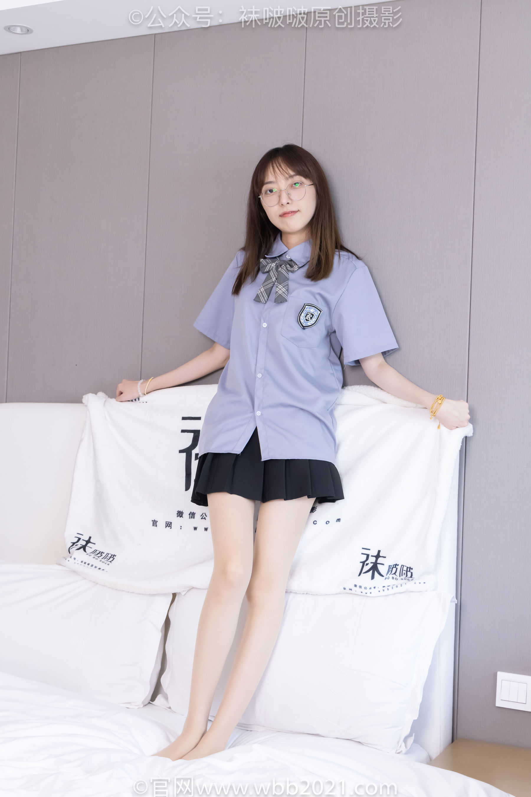 BoBoSocks袜啵啵 No.460 稚予 -JK制服、皮鞋、帆布鞋、薄白丝/(163P)