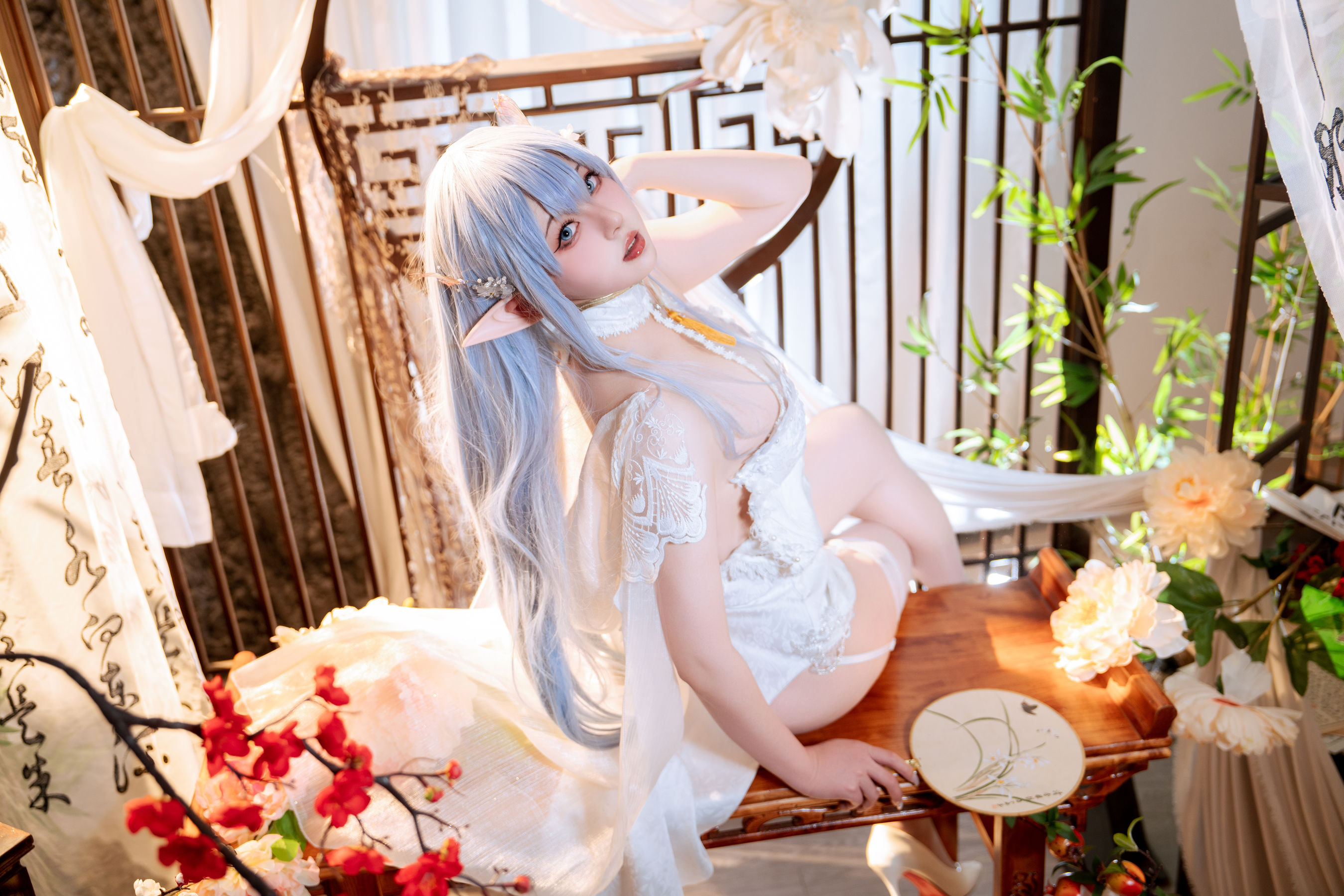 Natsuko夏夏子 - 碧蓝航线 阿尔比恩旗袍/(52P)