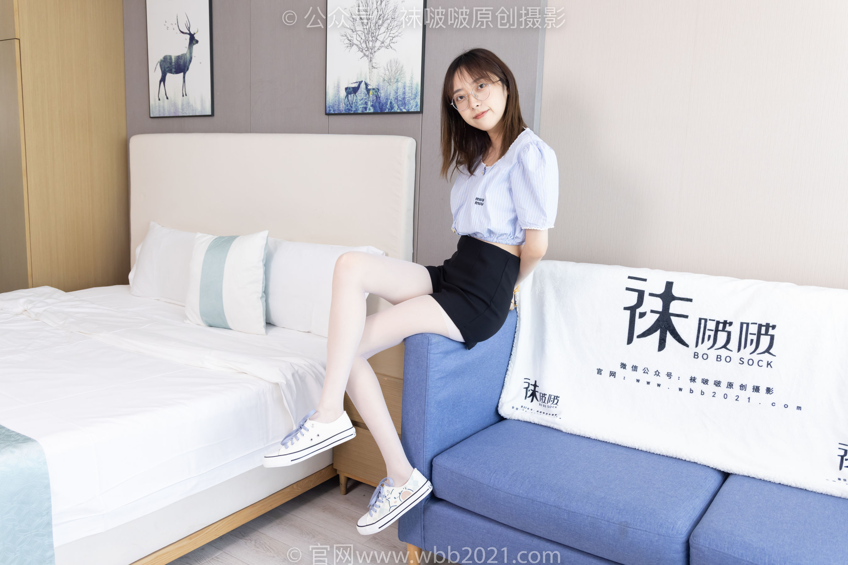 BoBoSocks袜啵啵 No.467 稚予 - 板鞋、白丝/(150P)