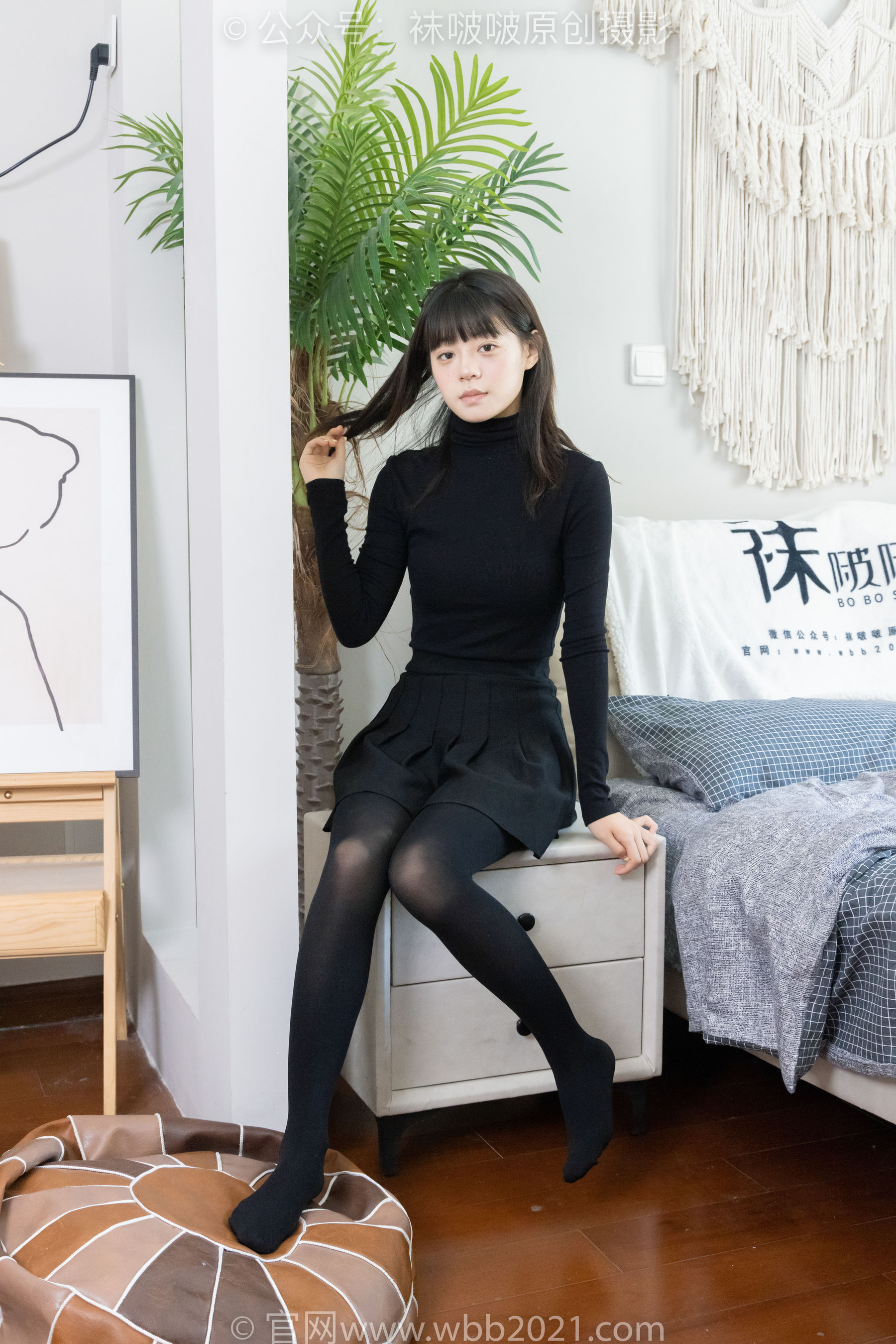 BoBoSocks袜啵啵 No.466 糯米 - 皮鞋、厚黑丝/(140P)