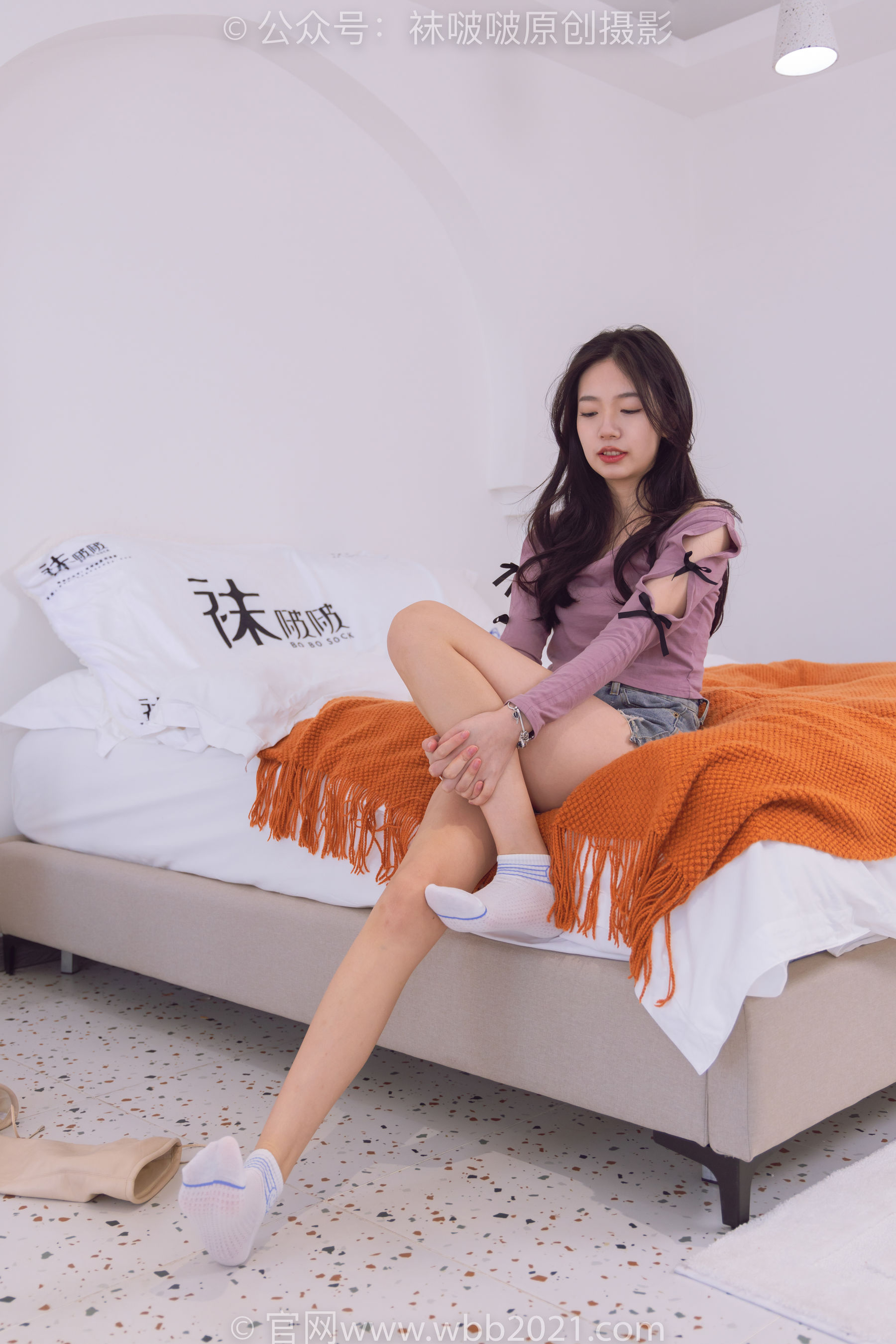 BoBoSocks袜啵啵 No.465 小甜豆 -长靴、白棉袜、裸足/(140P)
