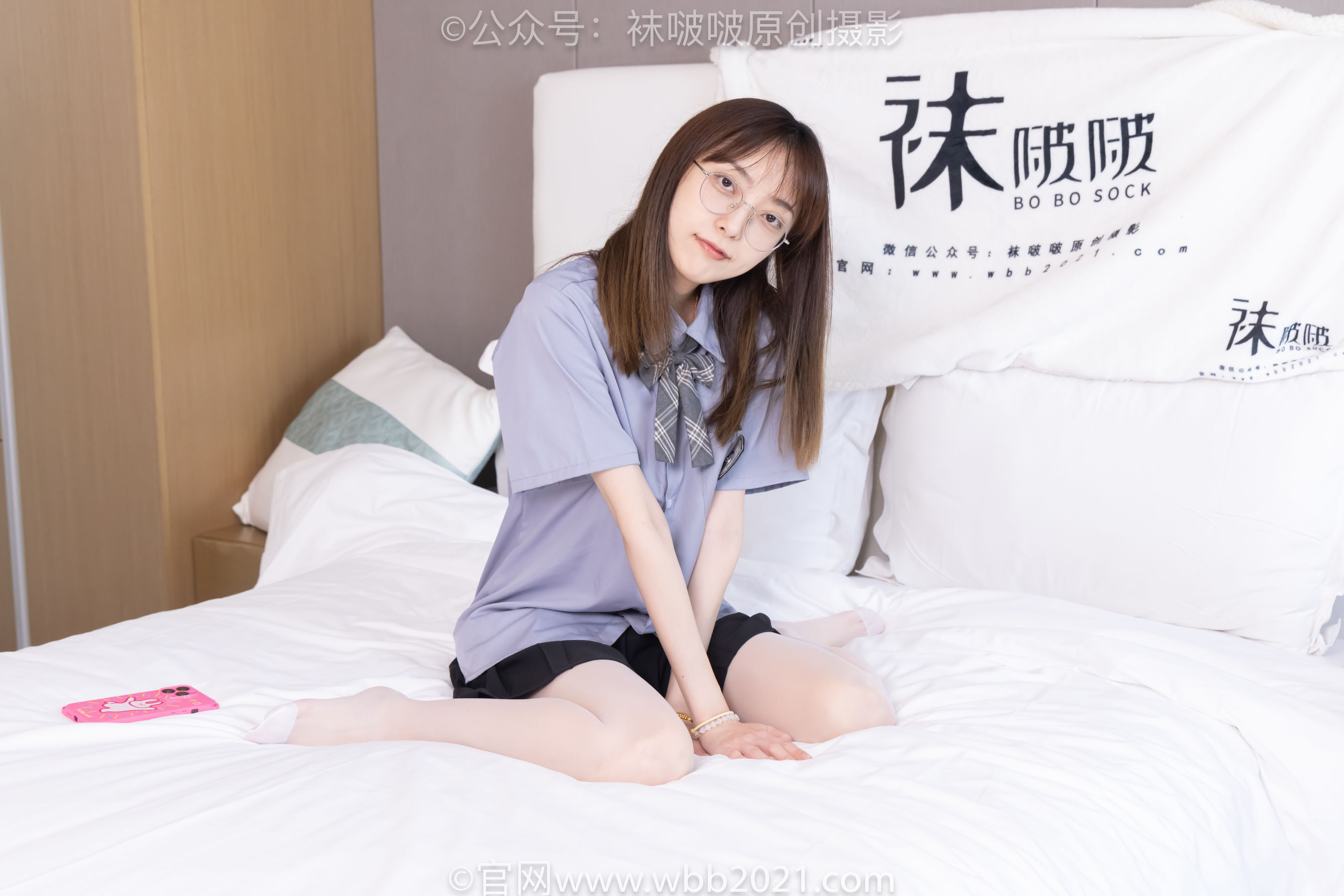 BoBoSocks袜啵啵 No.460 稚予 -JK制服、皮鞋、帆布鞋、薄白丝/(163P)