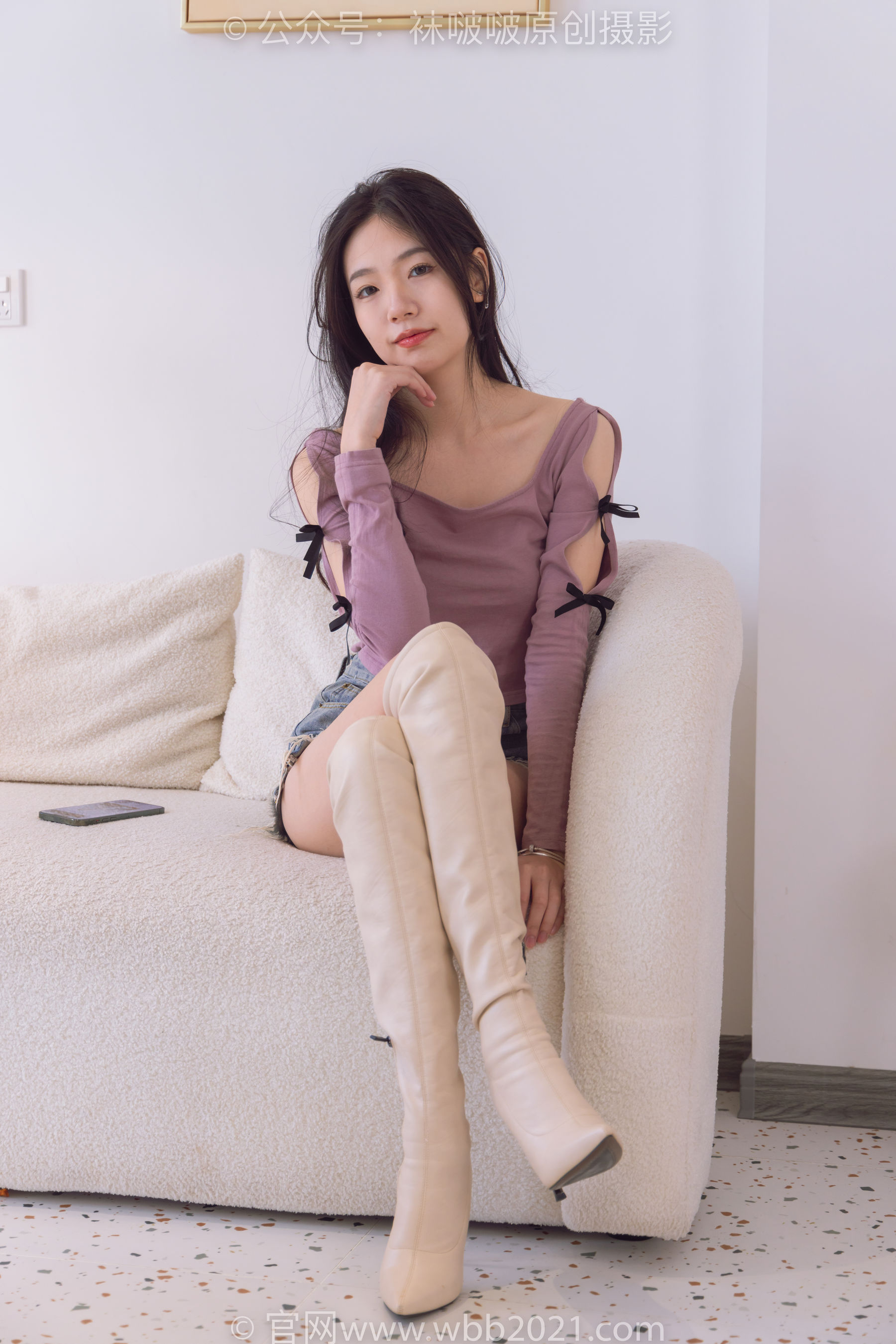 BoBoSocks袜啵啵 No.465 小甜豆 -长靴、白棉袜、裸足/(140P)
