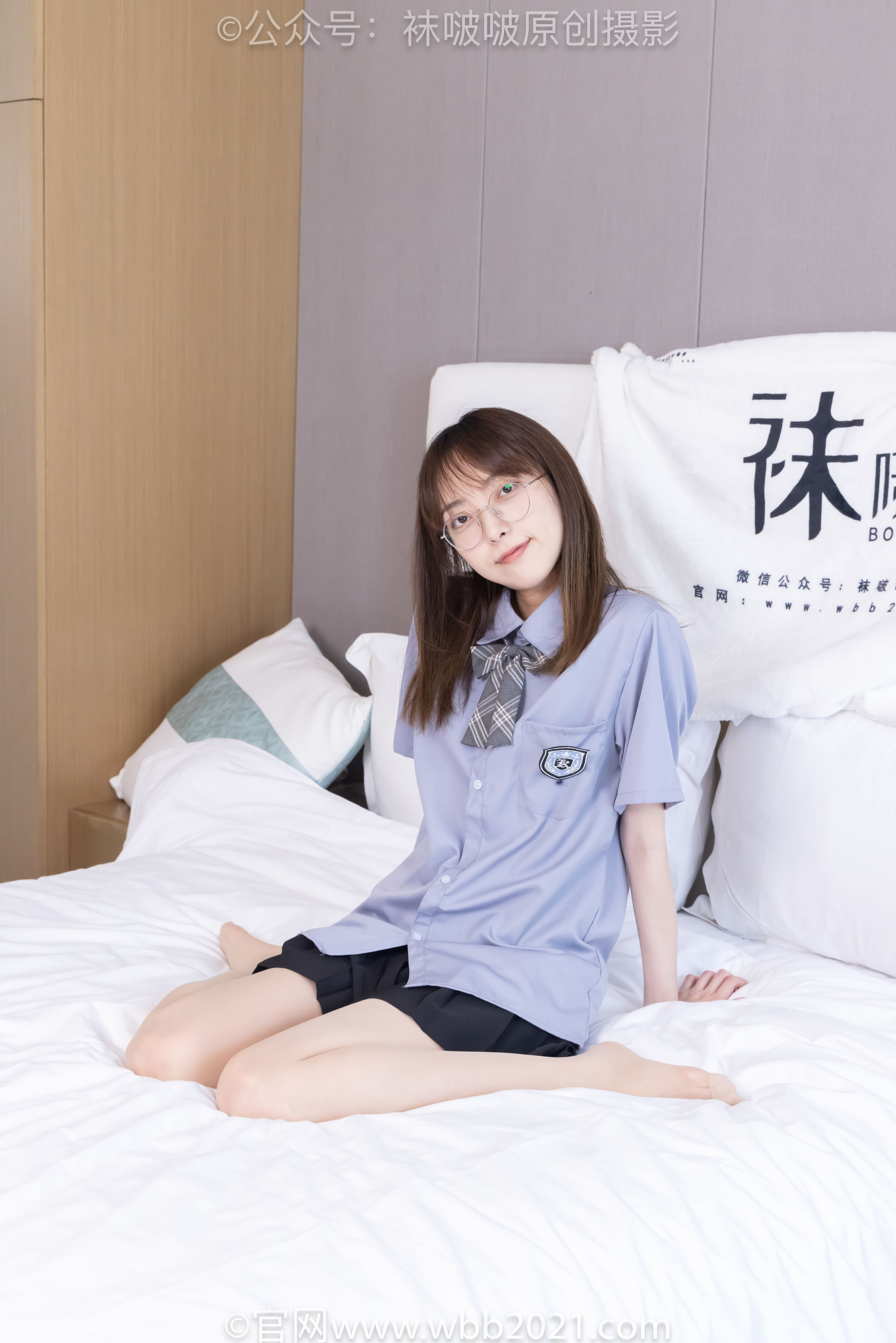 BoBoSocks袜啵啵 No.460 稚予 -JK制服、皮鞋、帆布鞋、薄白丝/(163P)